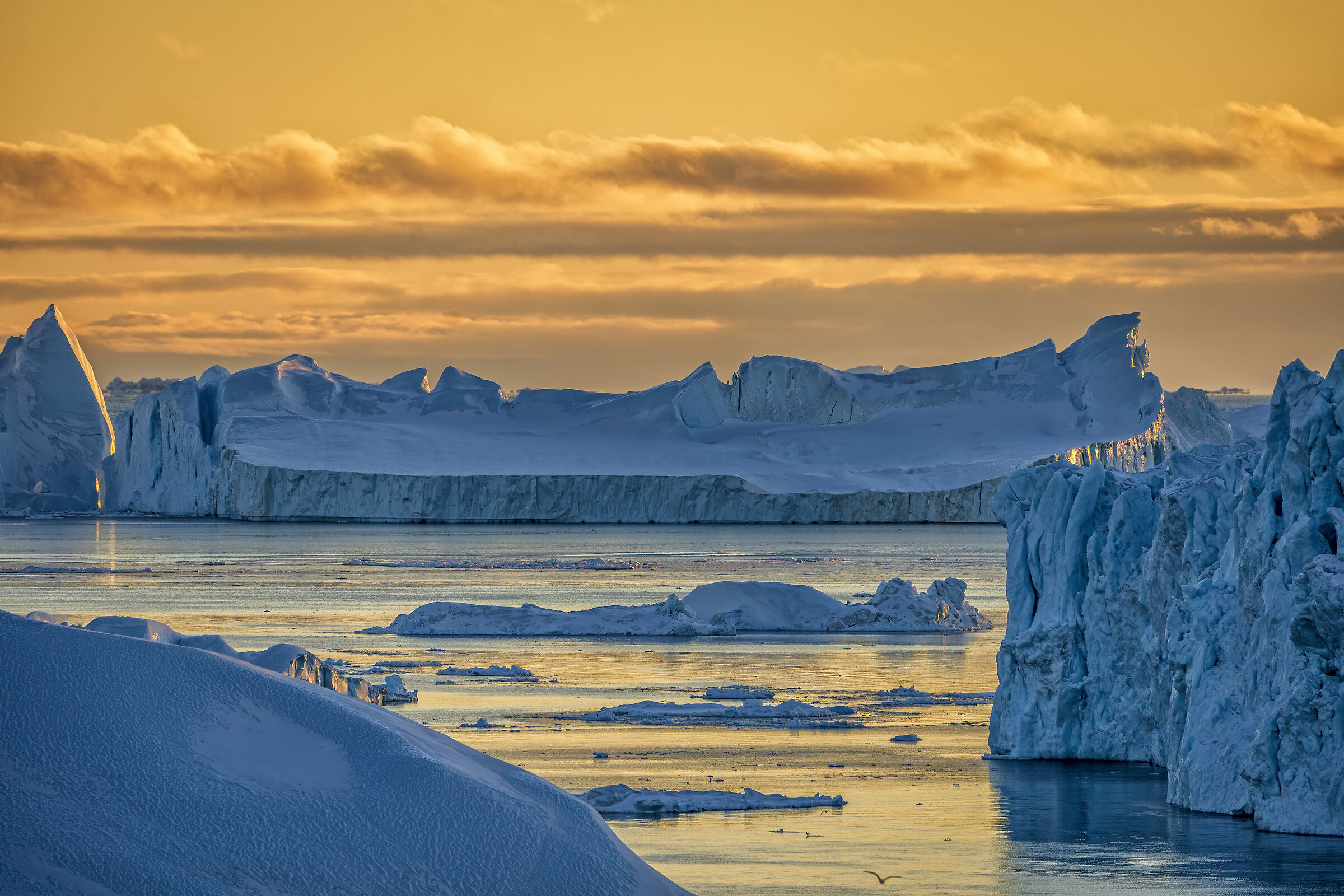 Greenland sunset