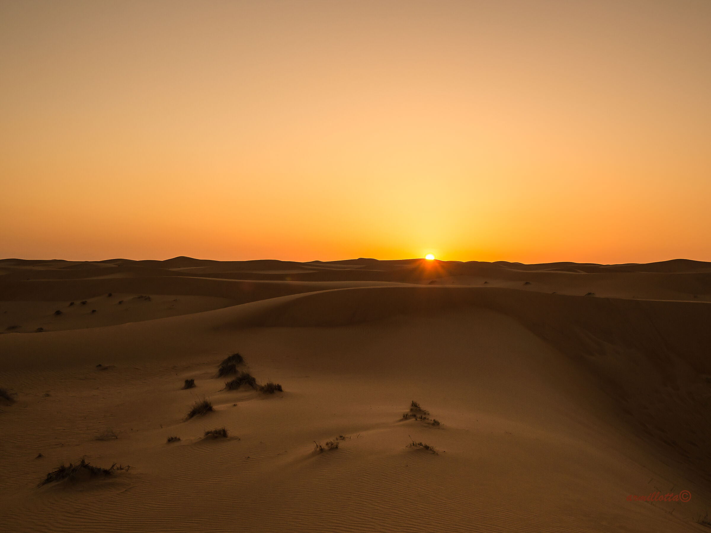 sunset desert Dubai