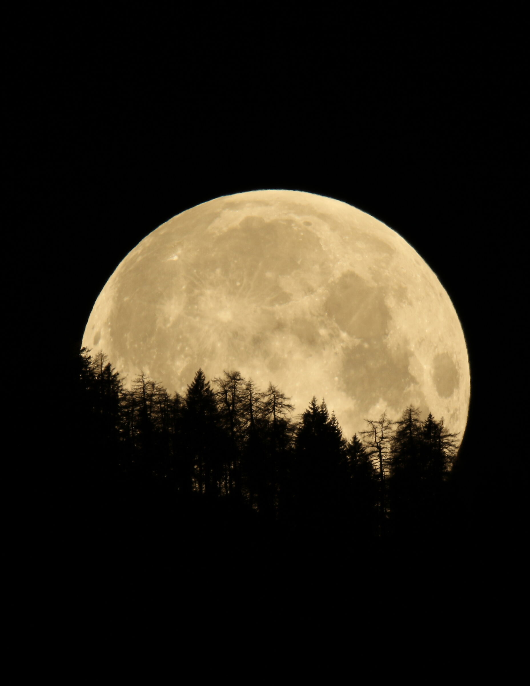 tramonto della superluna