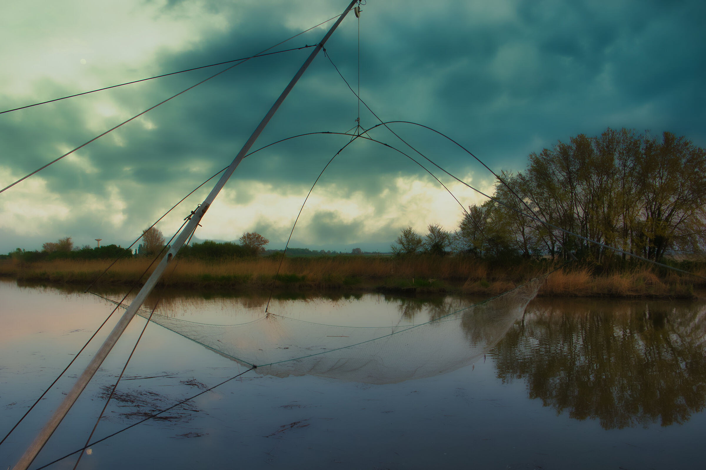 Sunset on the Volano Po