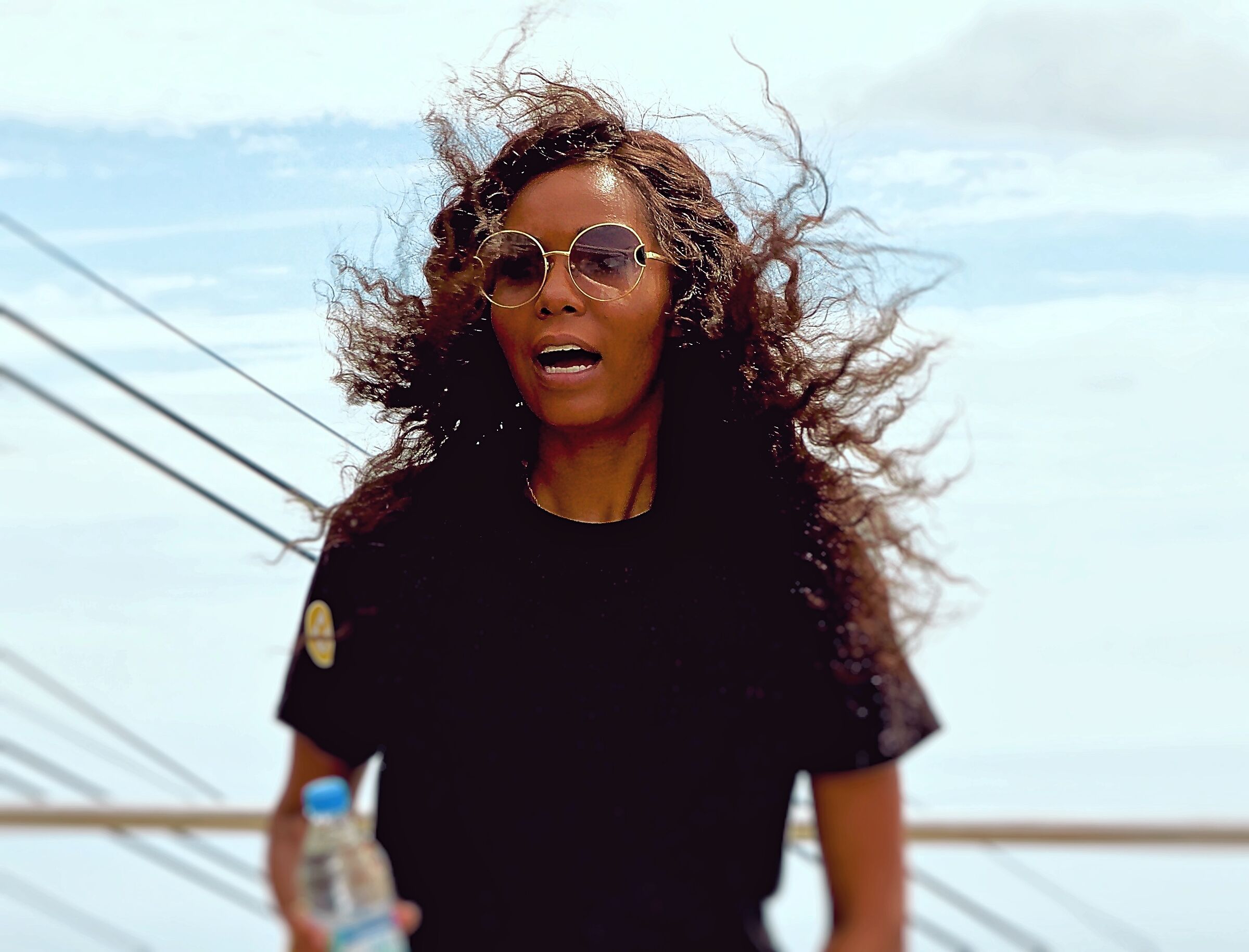 Girl with the bottle