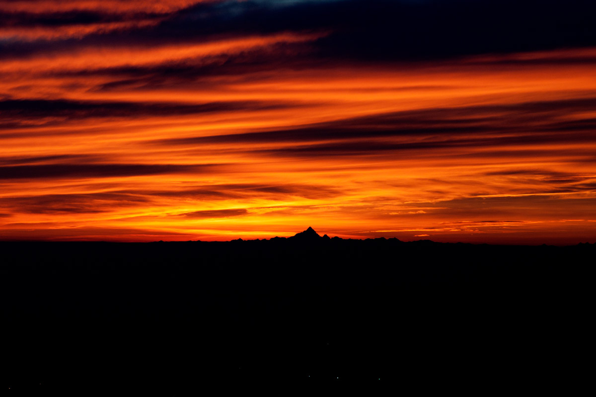Sunset on the Monviso