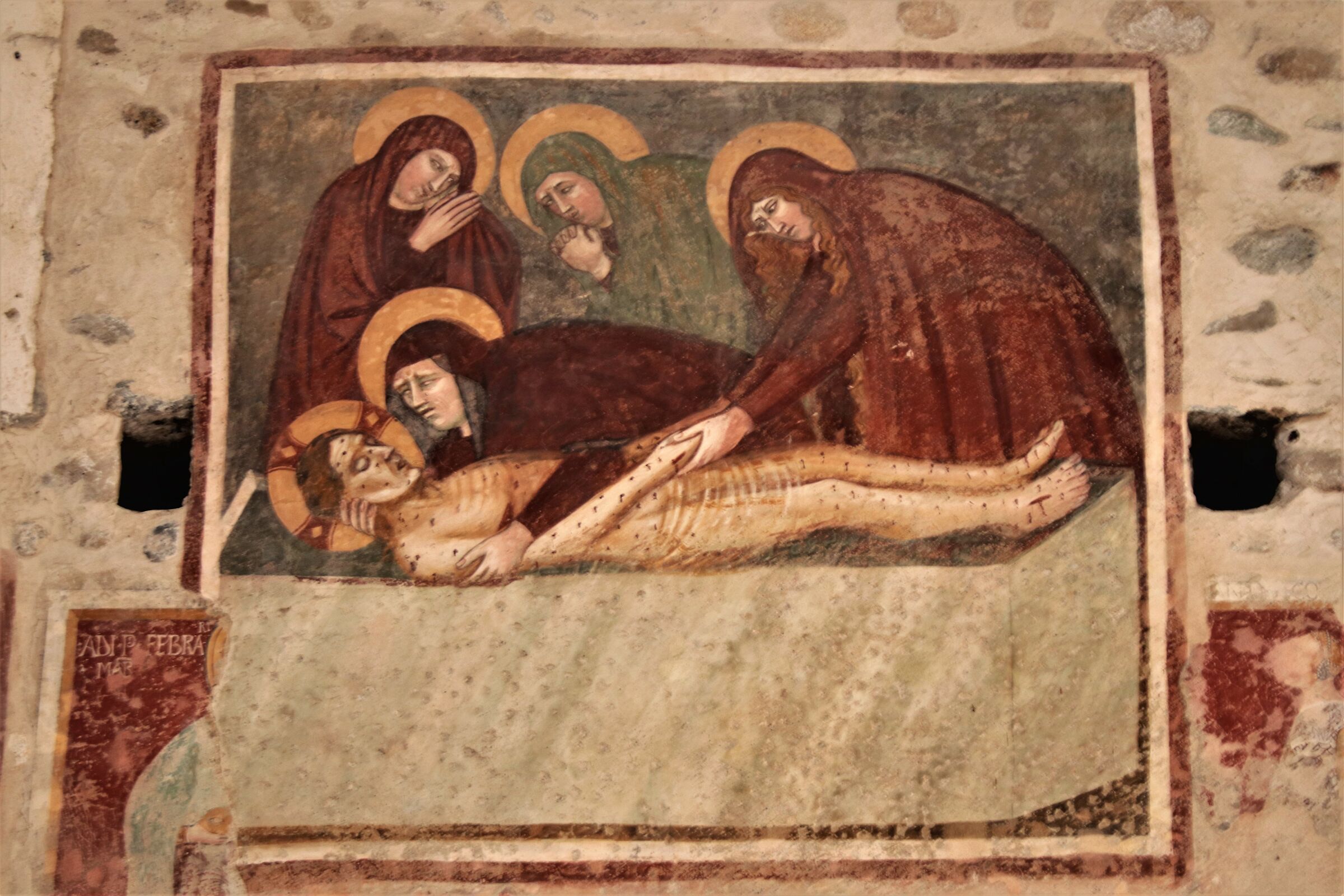 Affresco " Deposizione del Cristo"