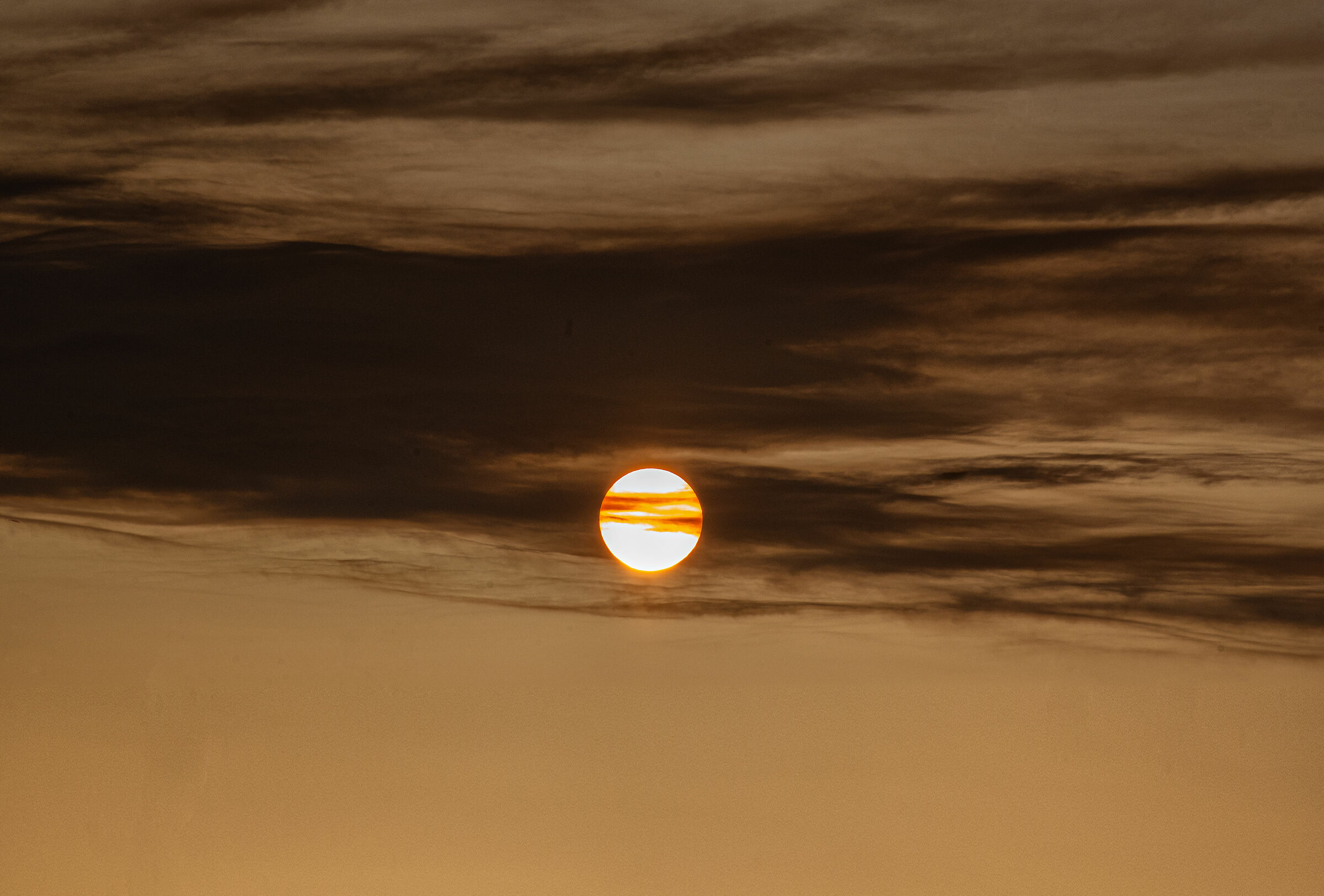 Sole velato - Ma prossimo al nuovo giorno.
