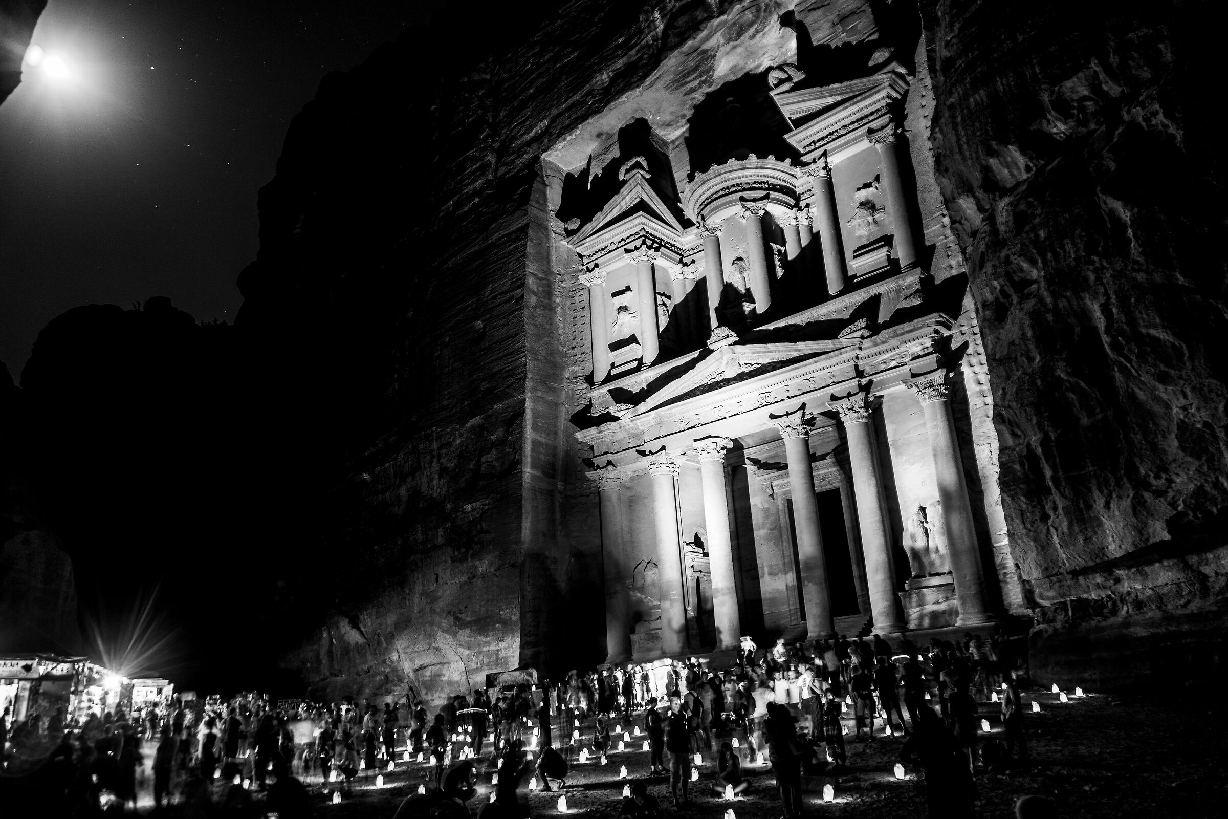 Petra by night