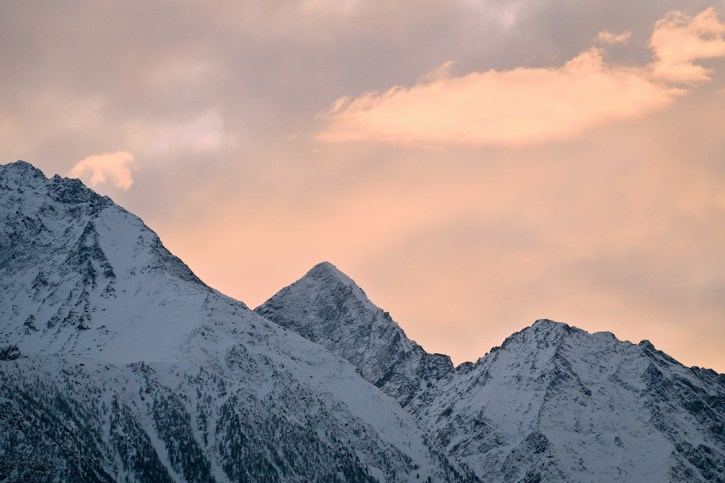 Tramonto sul Mont Emilius.
