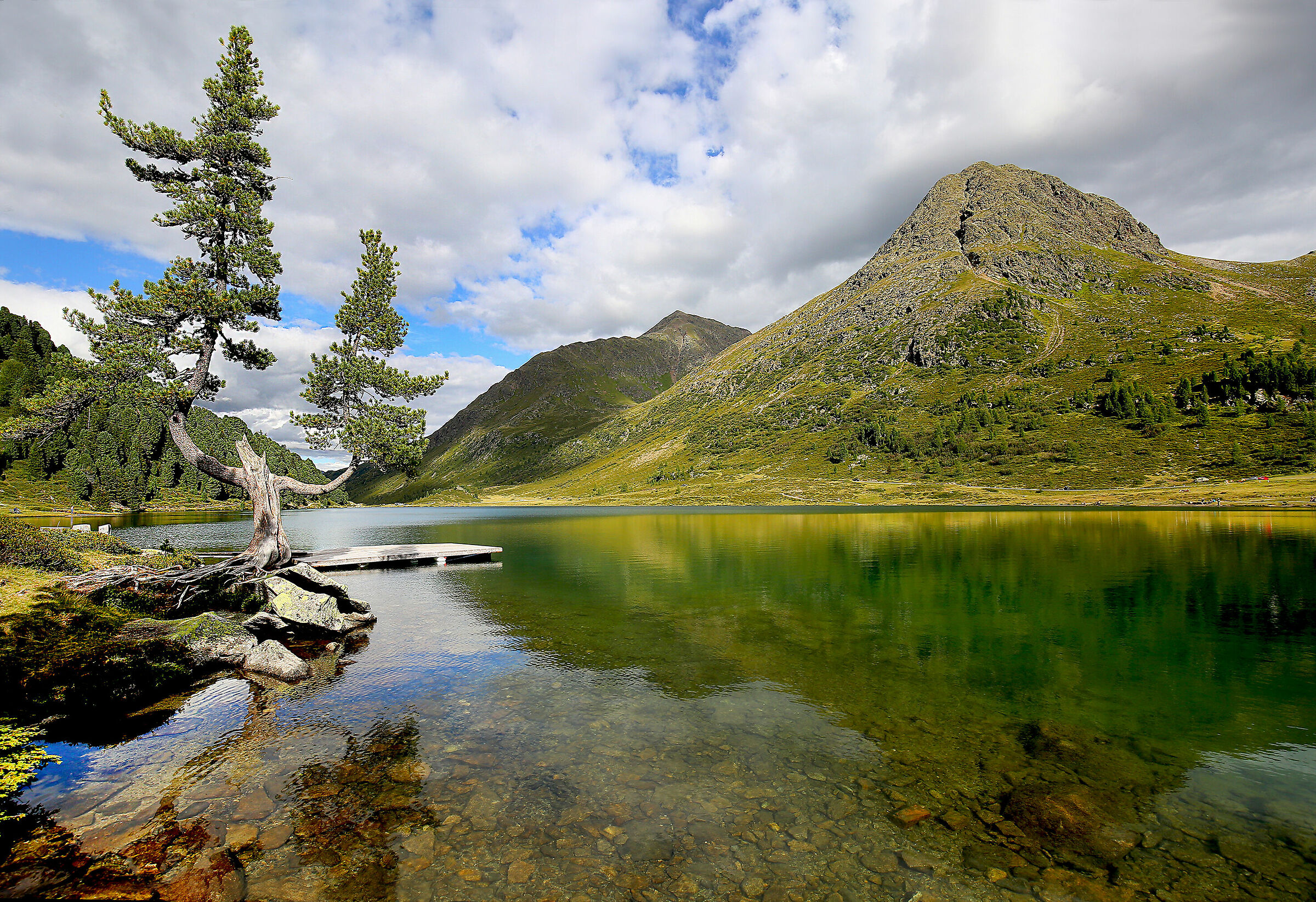 Pass Stalle Lake of Obersee Tyrol