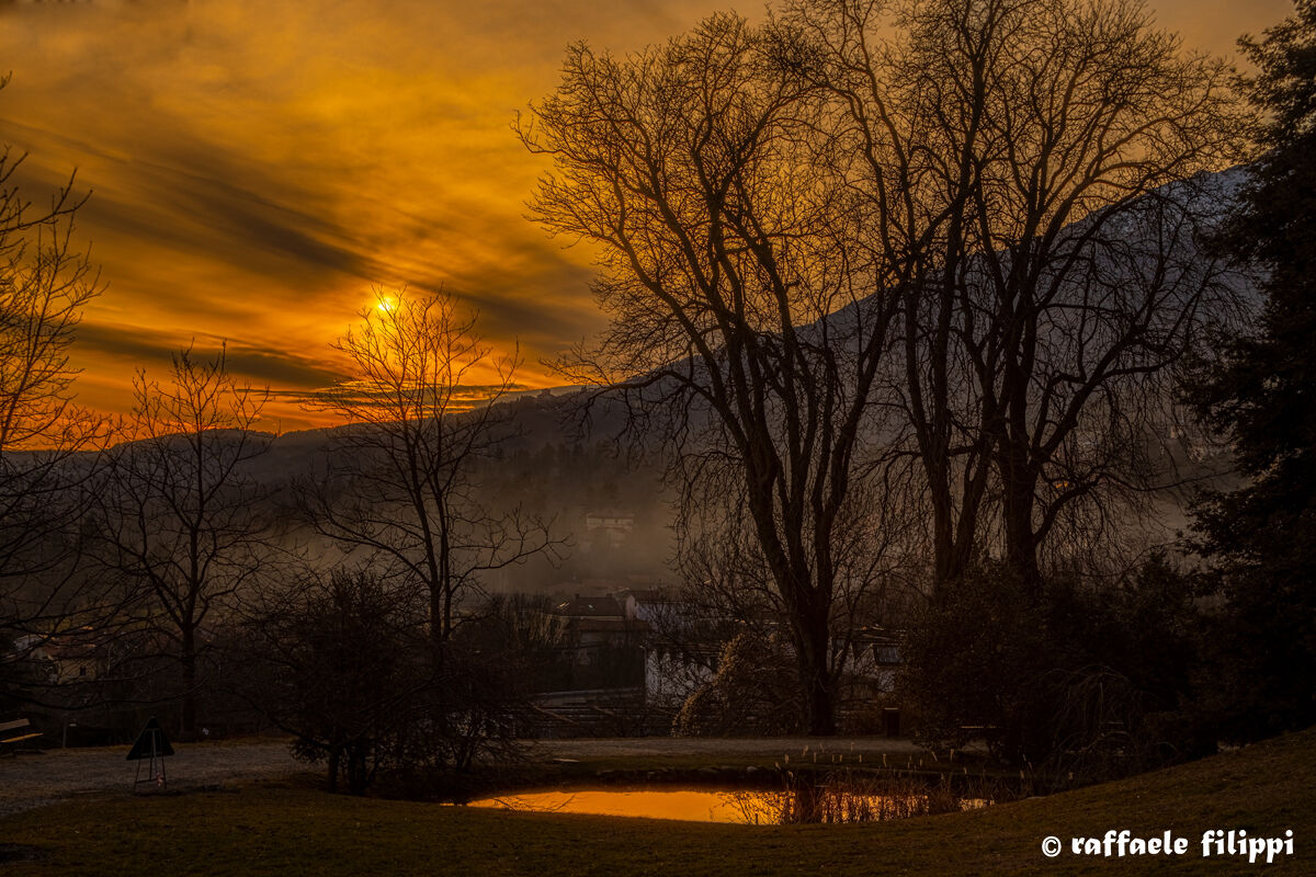 Sunset at the Pond of burcina