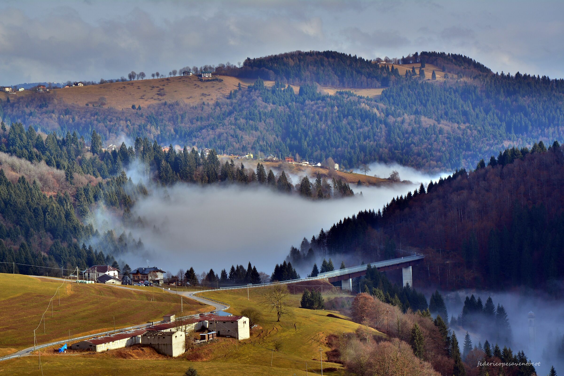 Nebbia che sale