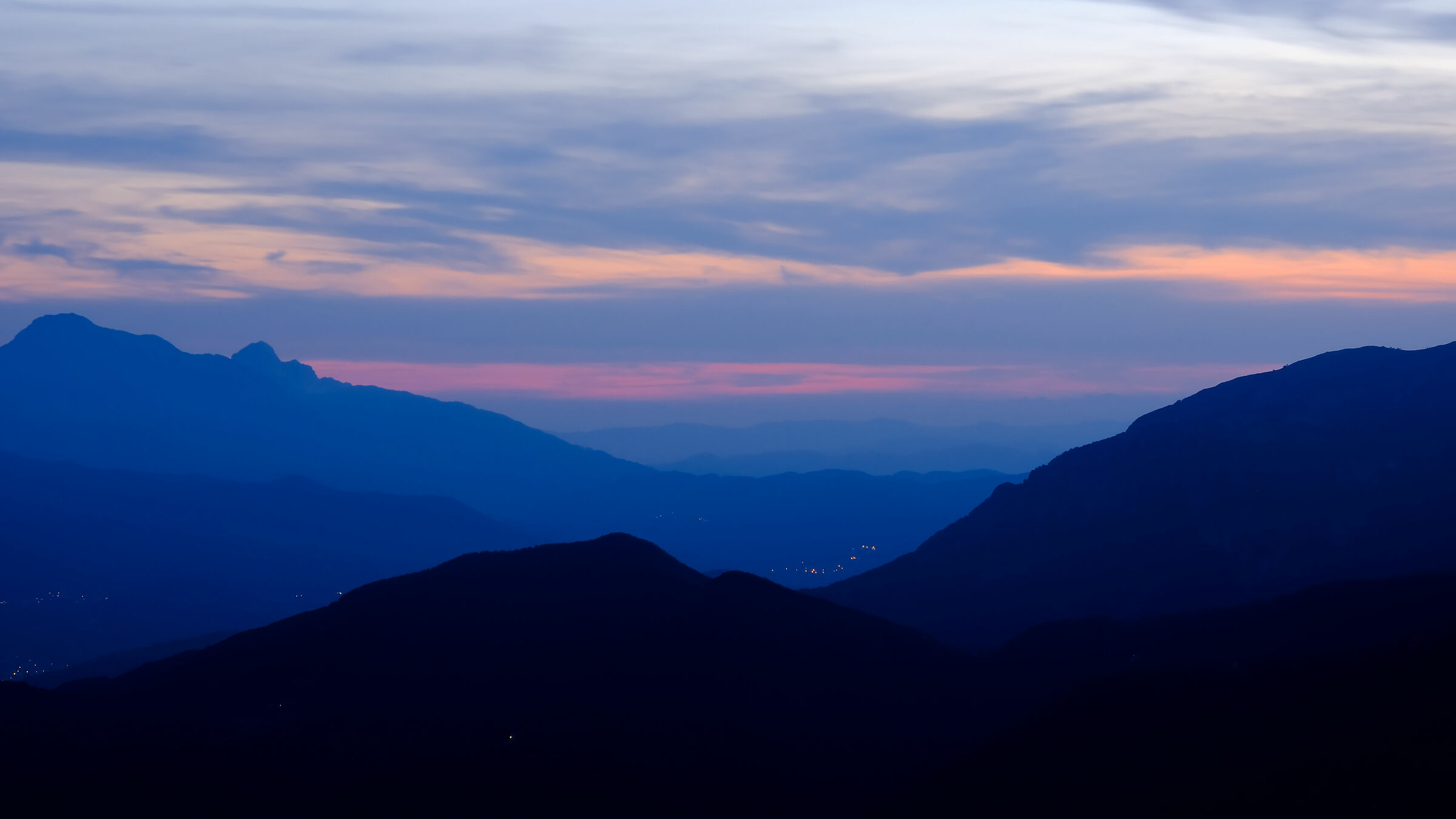 Summer evening on in Garfagnana