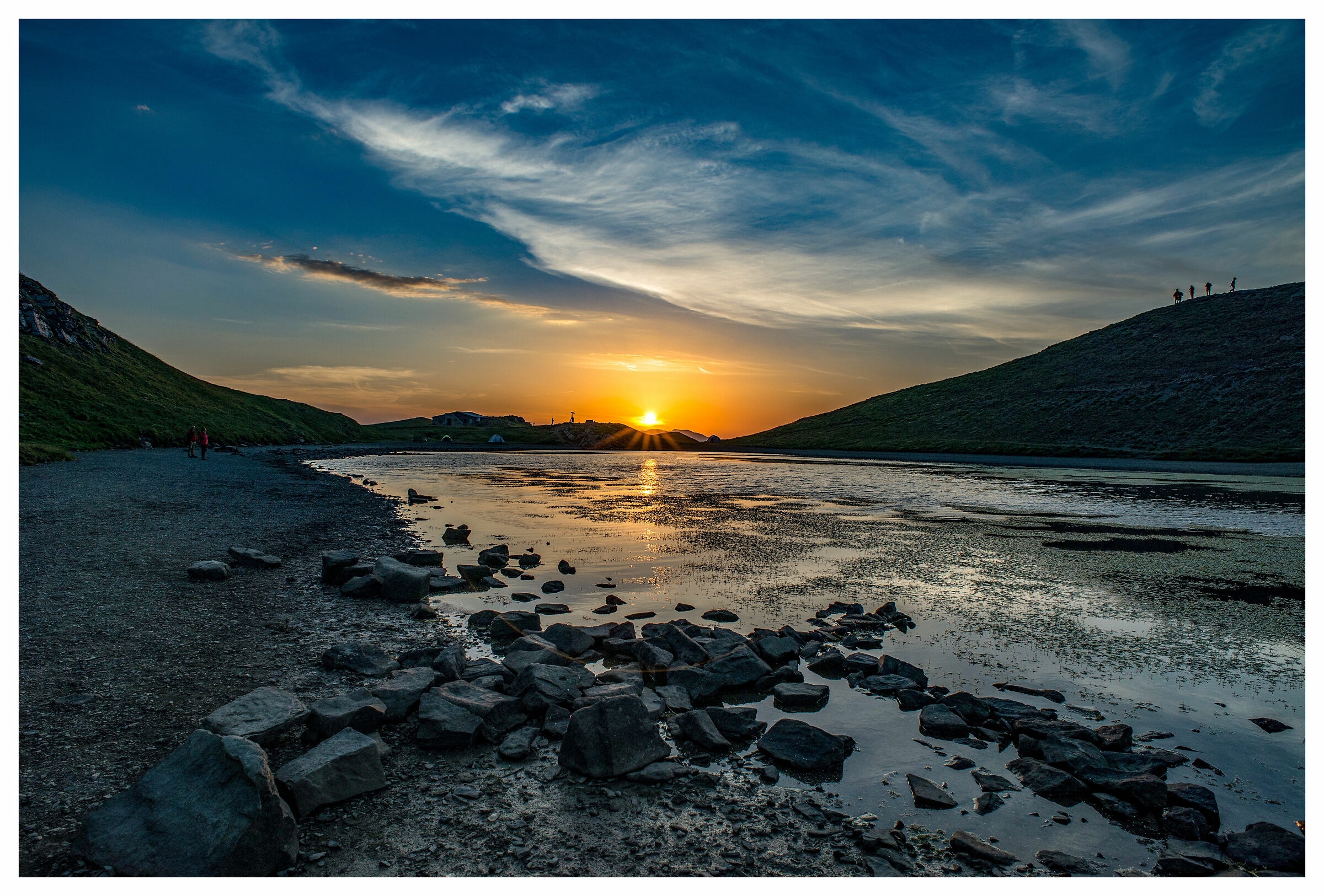 tramonto lago scaffaiolo