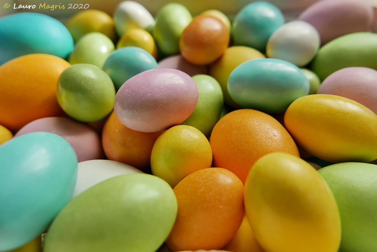 Colors with chocolate heart