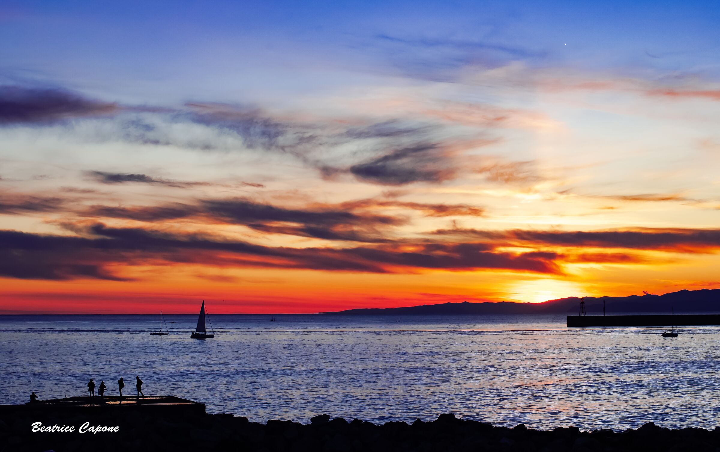 Tramonto da Corso Italia (Genova)