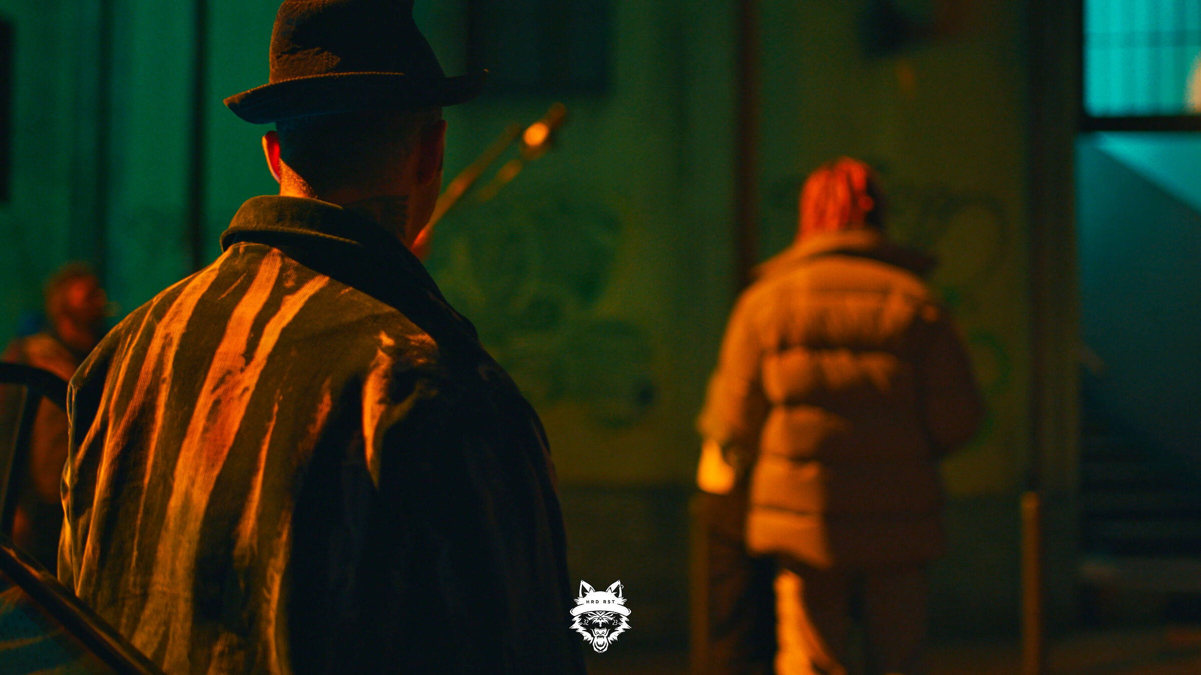 Preparativi per la scena