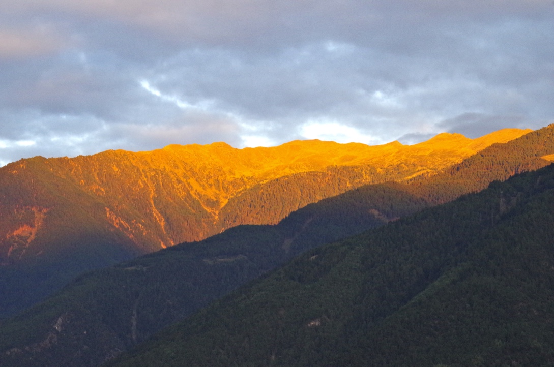 tramonto in val venosta
