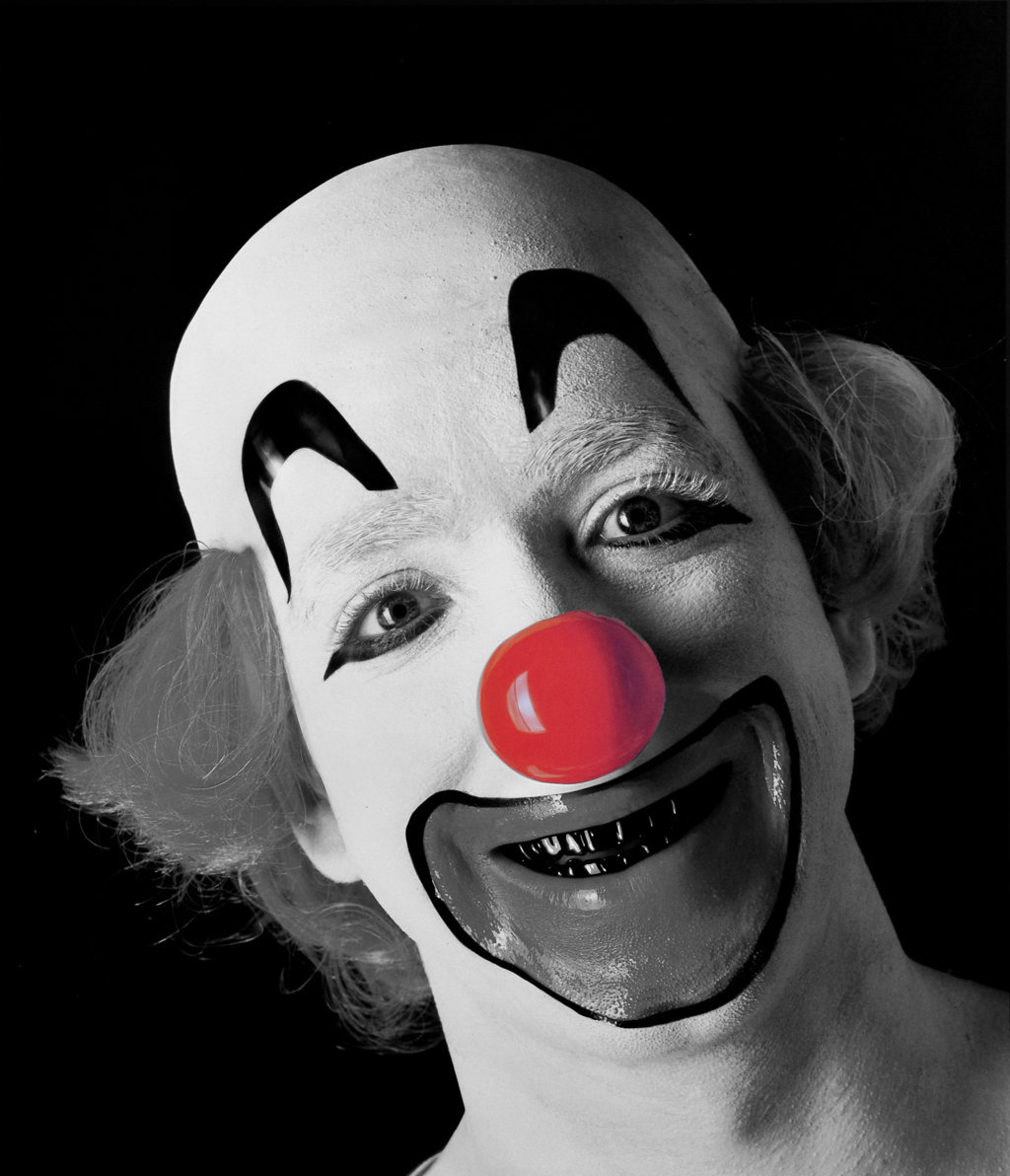 Clown with a red nose