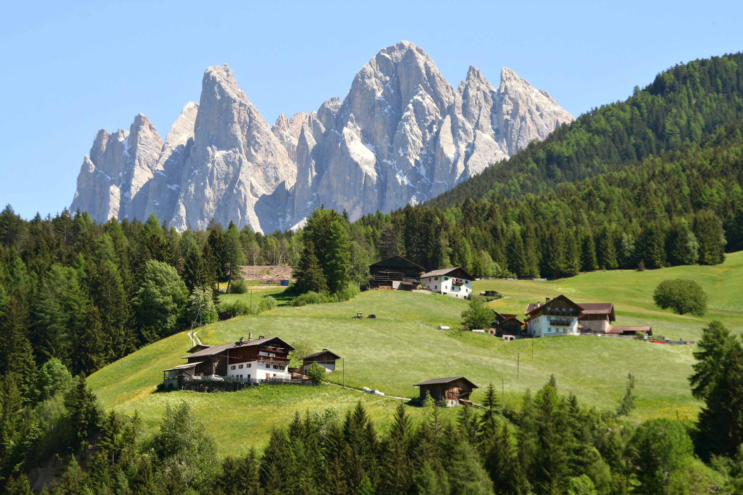 Funes, vision from the country centre