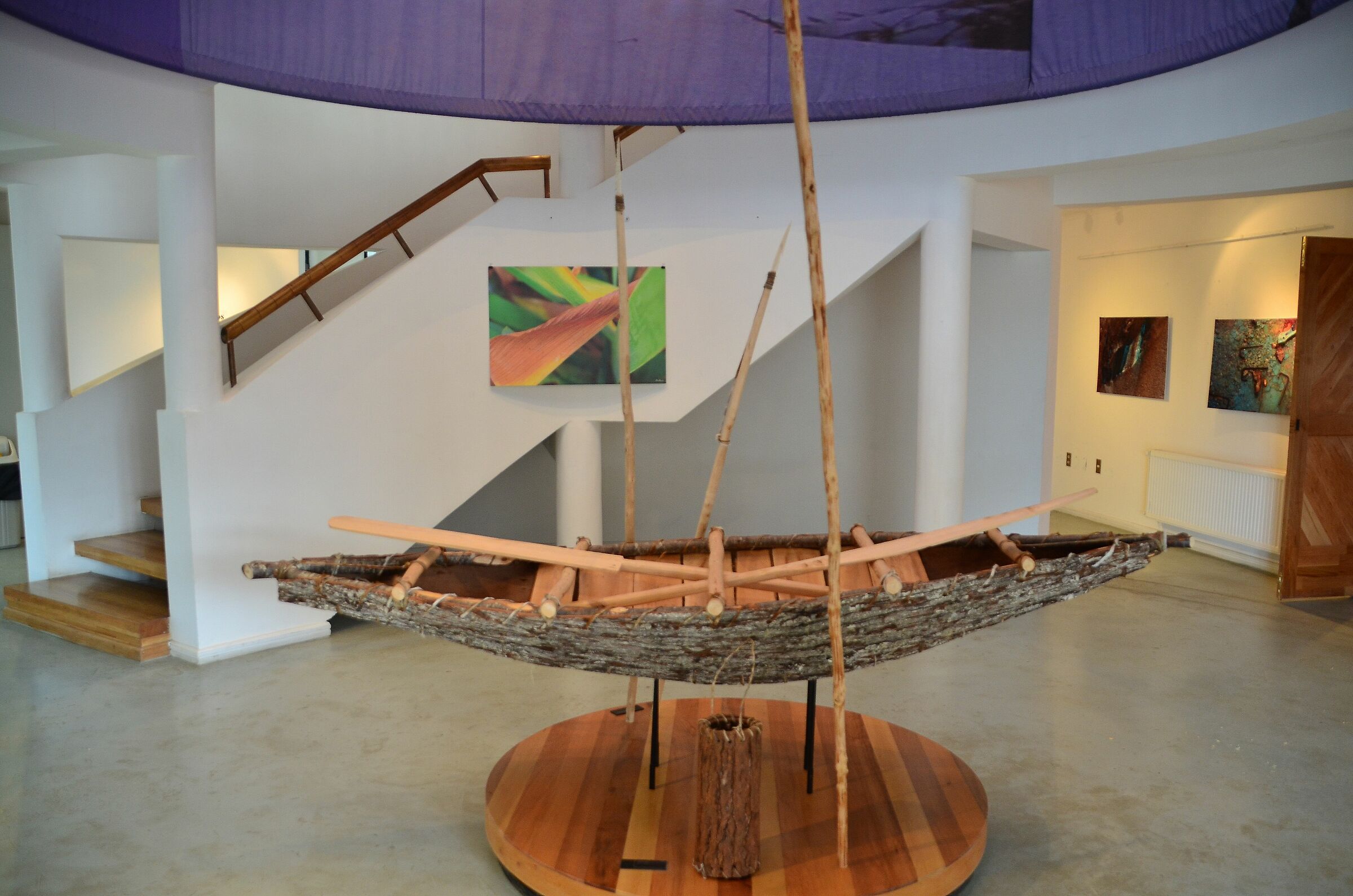 Canoe Yaganes, in the Puerto Williams Museum