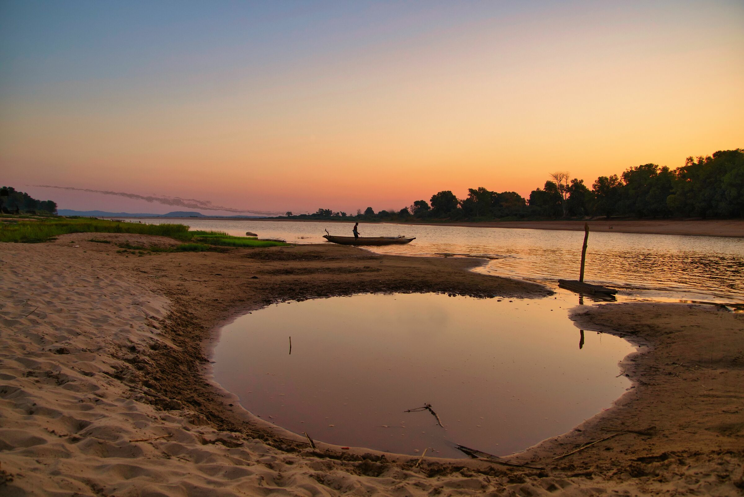 sunset on the way to morondava