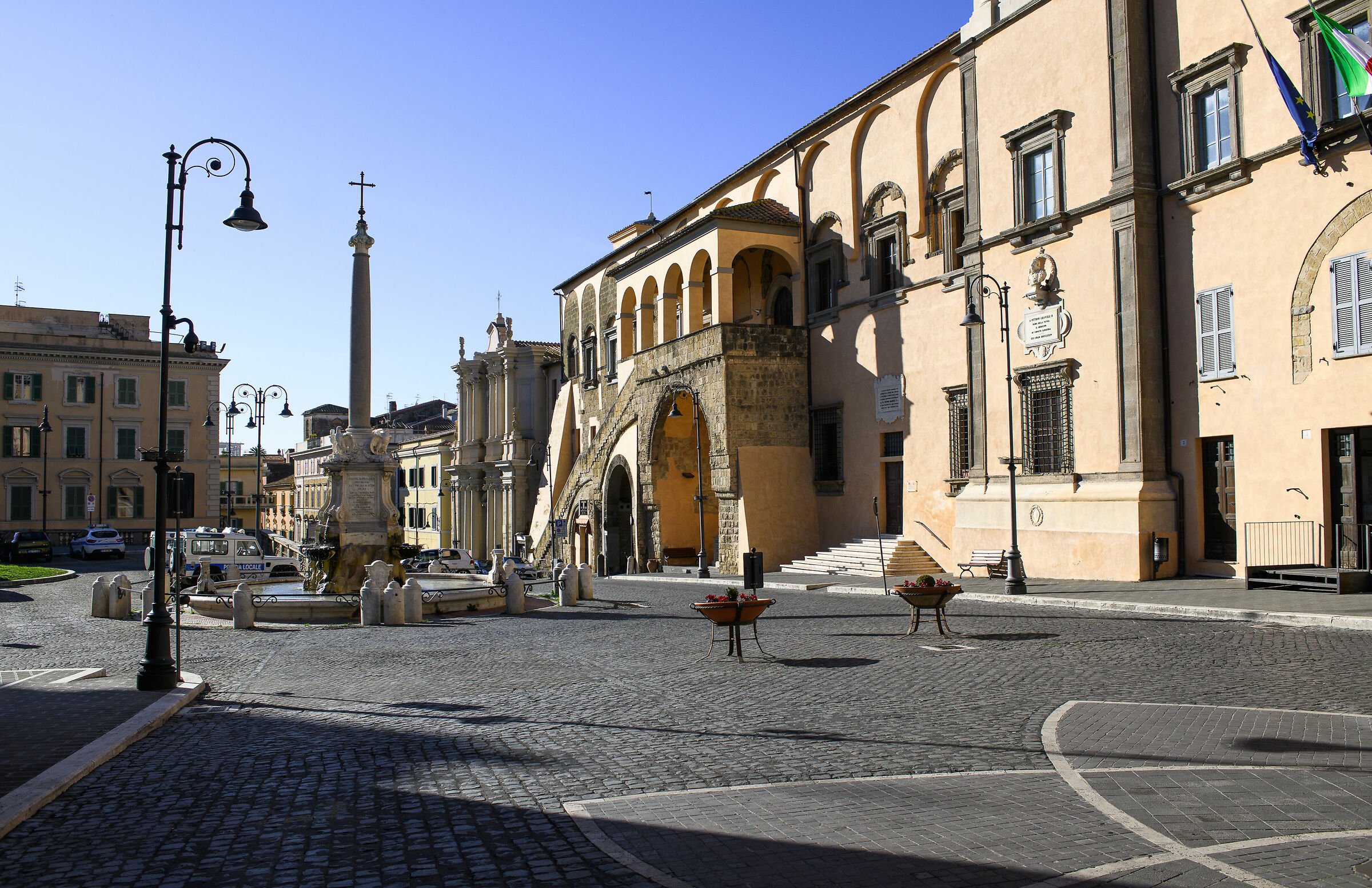 Squares of Italy-Tarquinia (Vt),Piazza Trento and Trieste