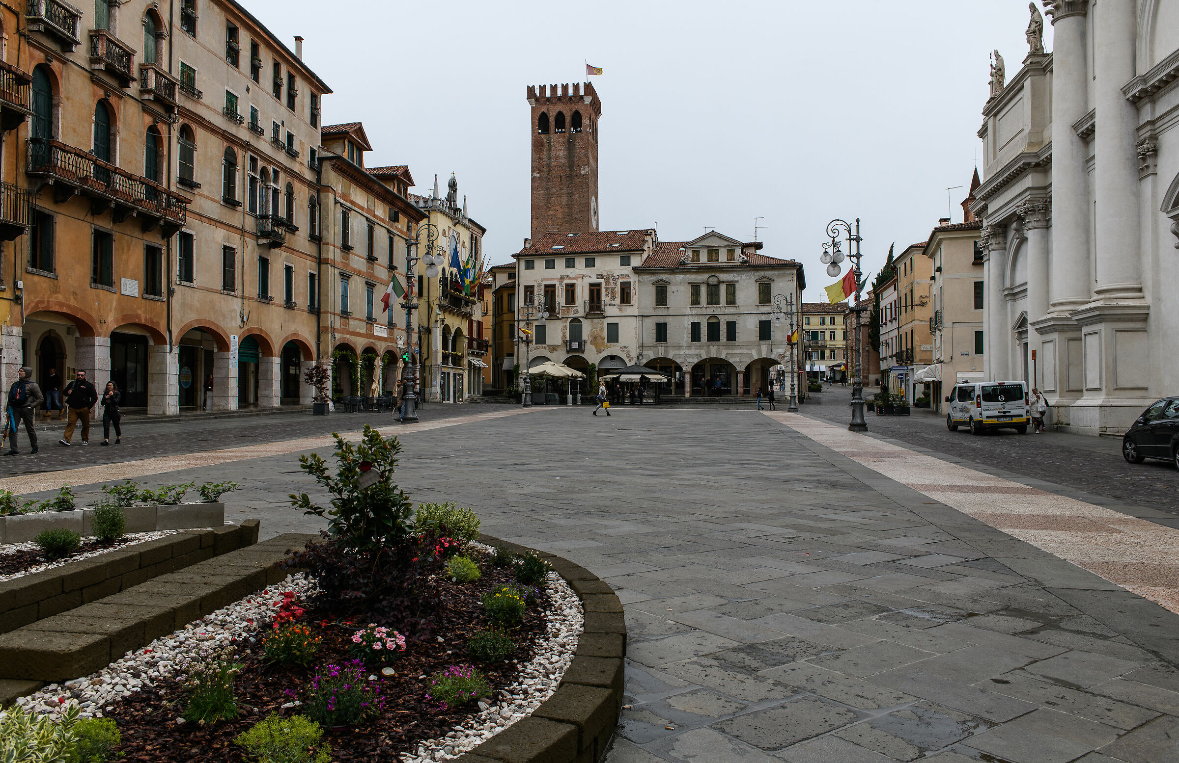 Squares of Italy-Bassano del Grappa,P.za of Liberty