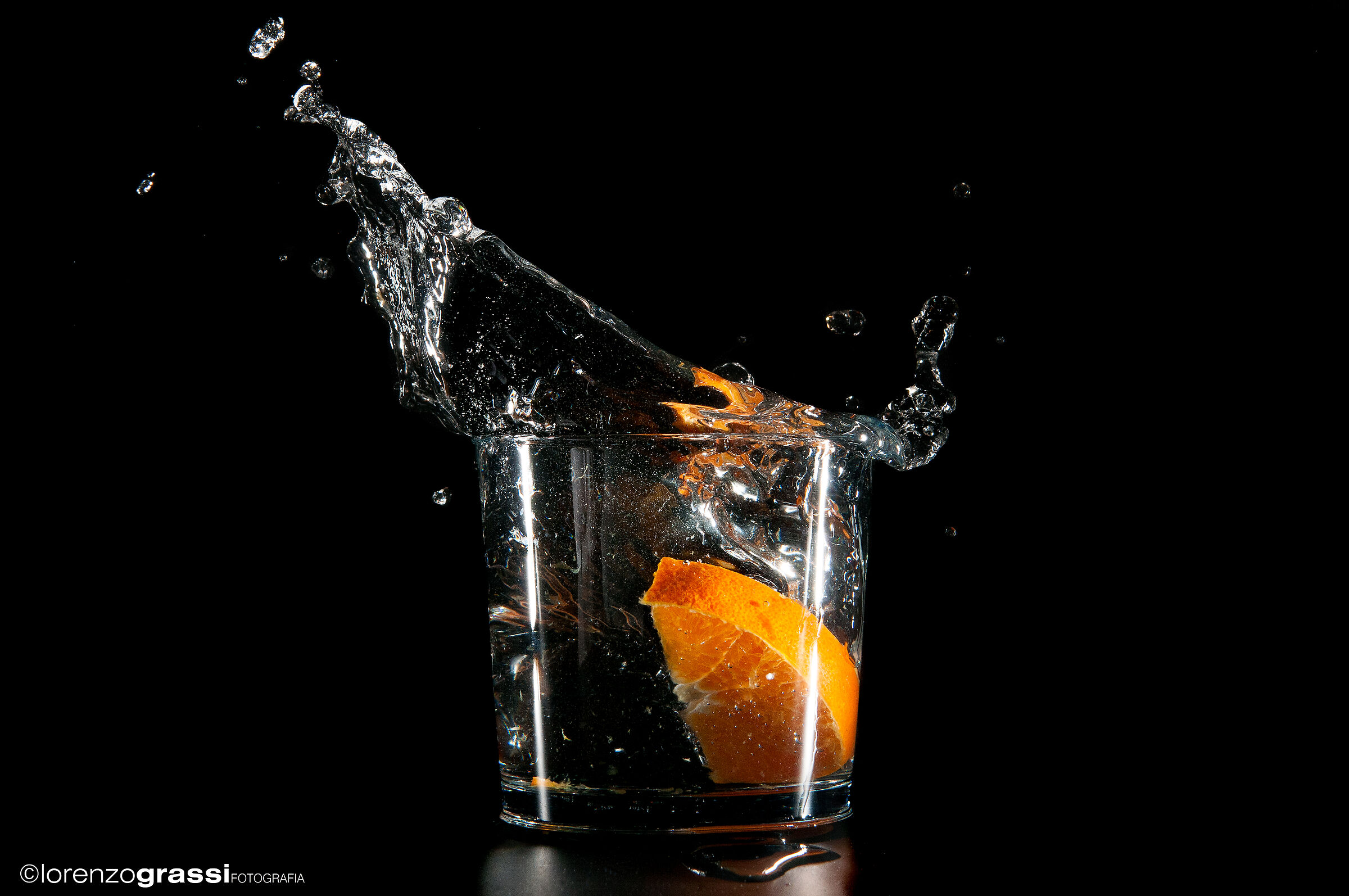 Orange splash