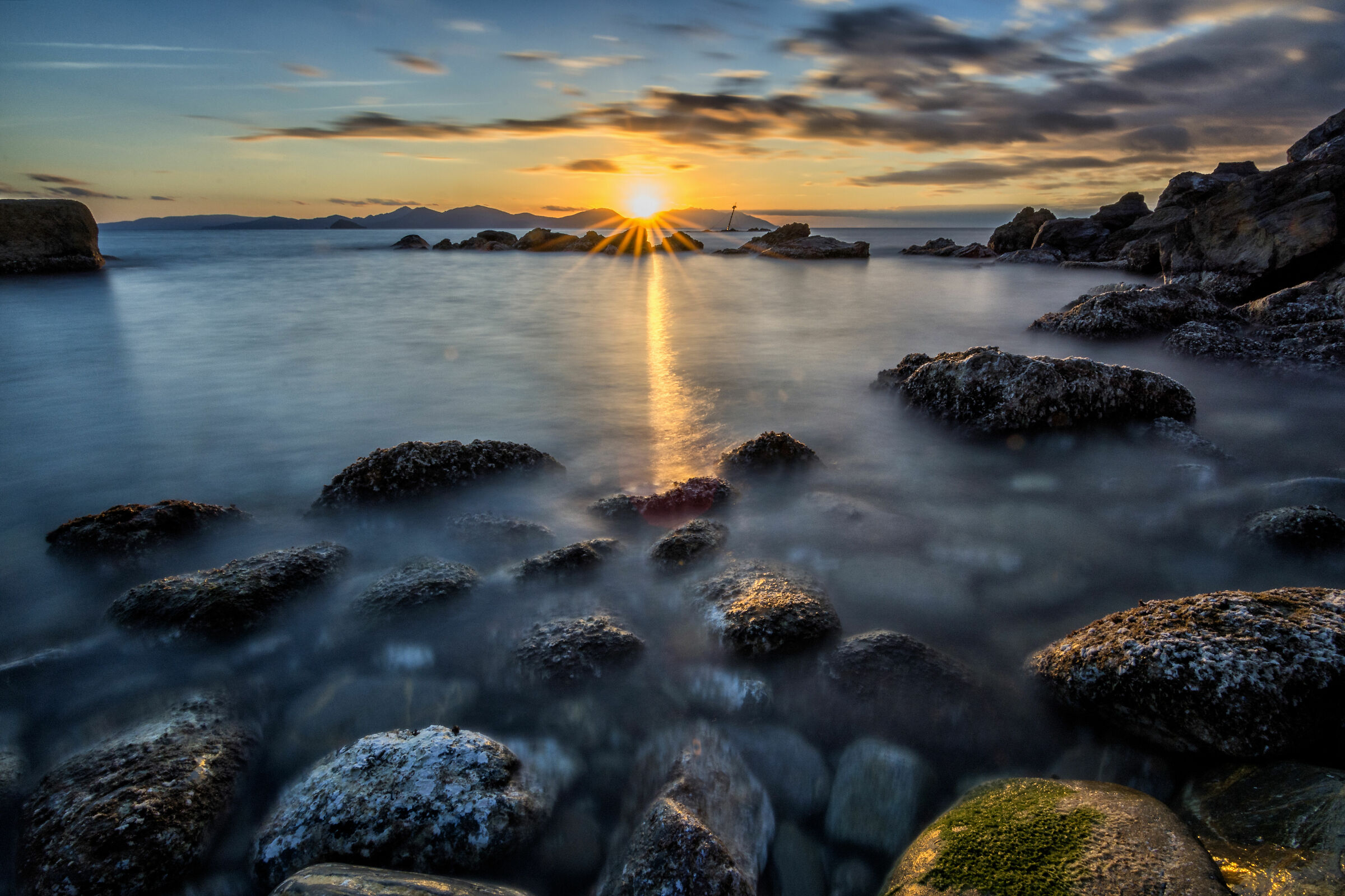 Tramonto Spiaggia Marina