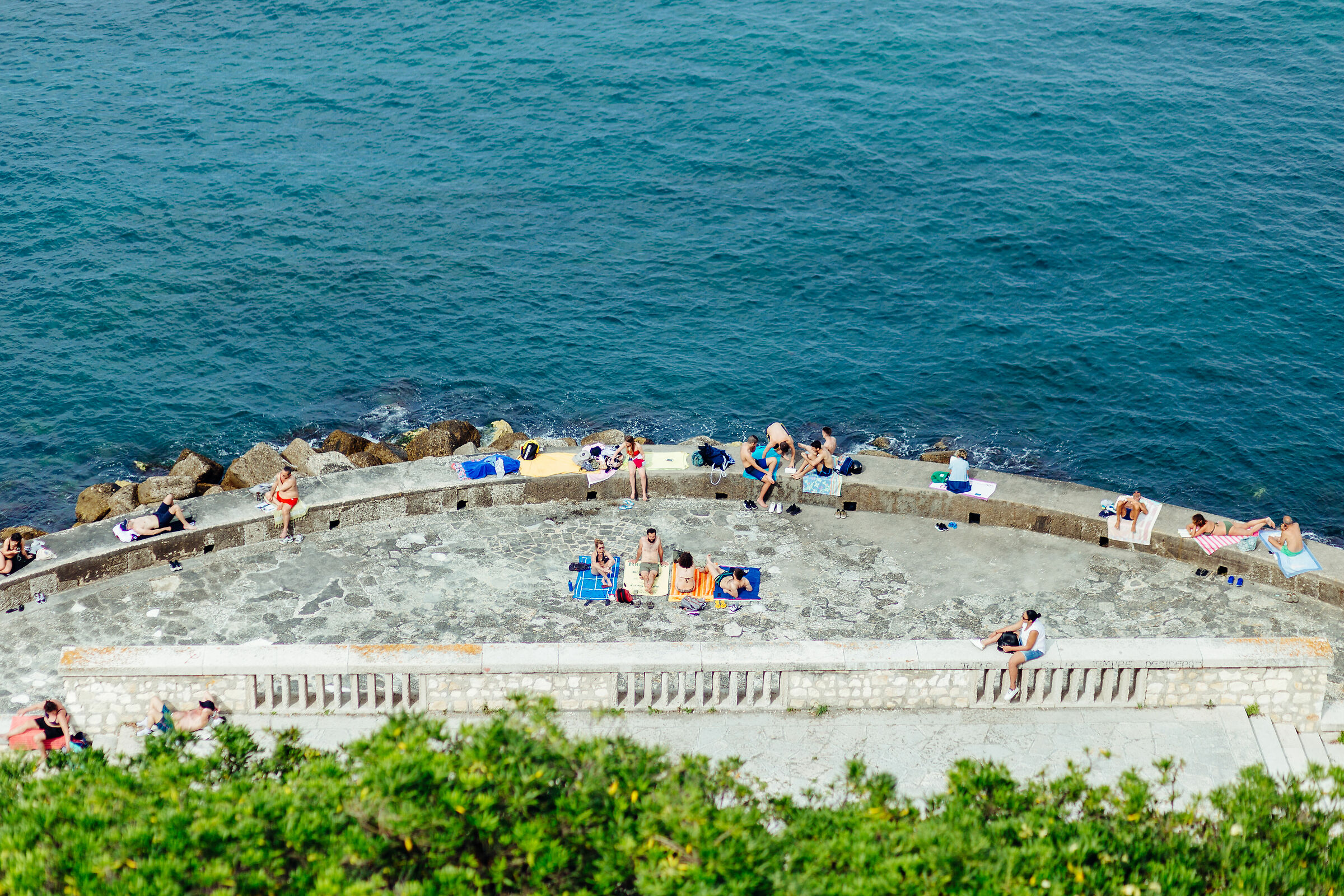Ancona - a dip at the Passetto