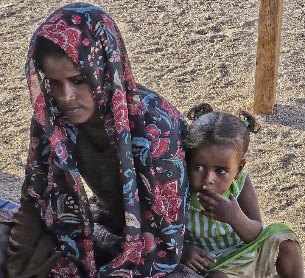 madre e figlia beduine