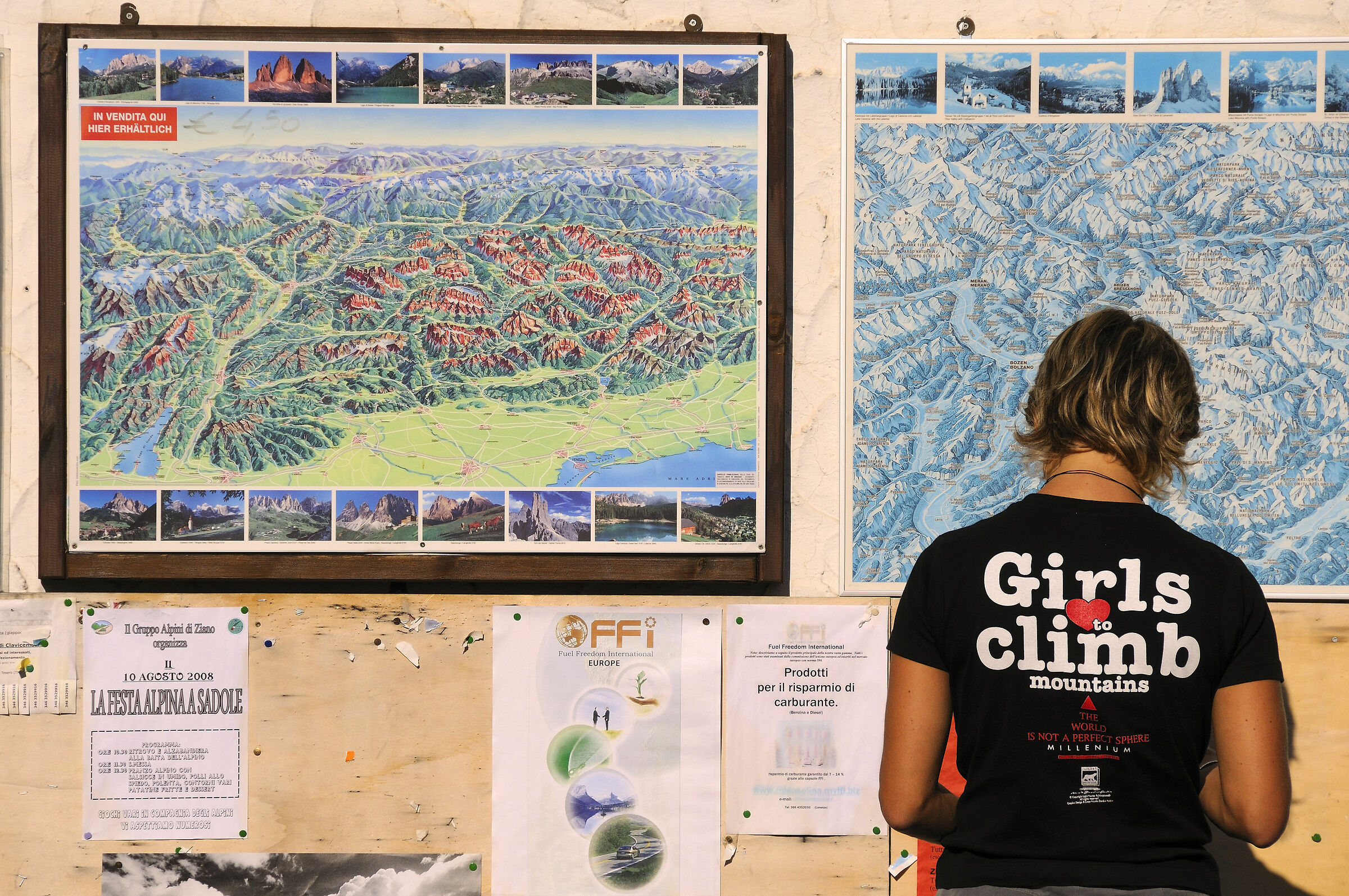 Girls love to climb mountains