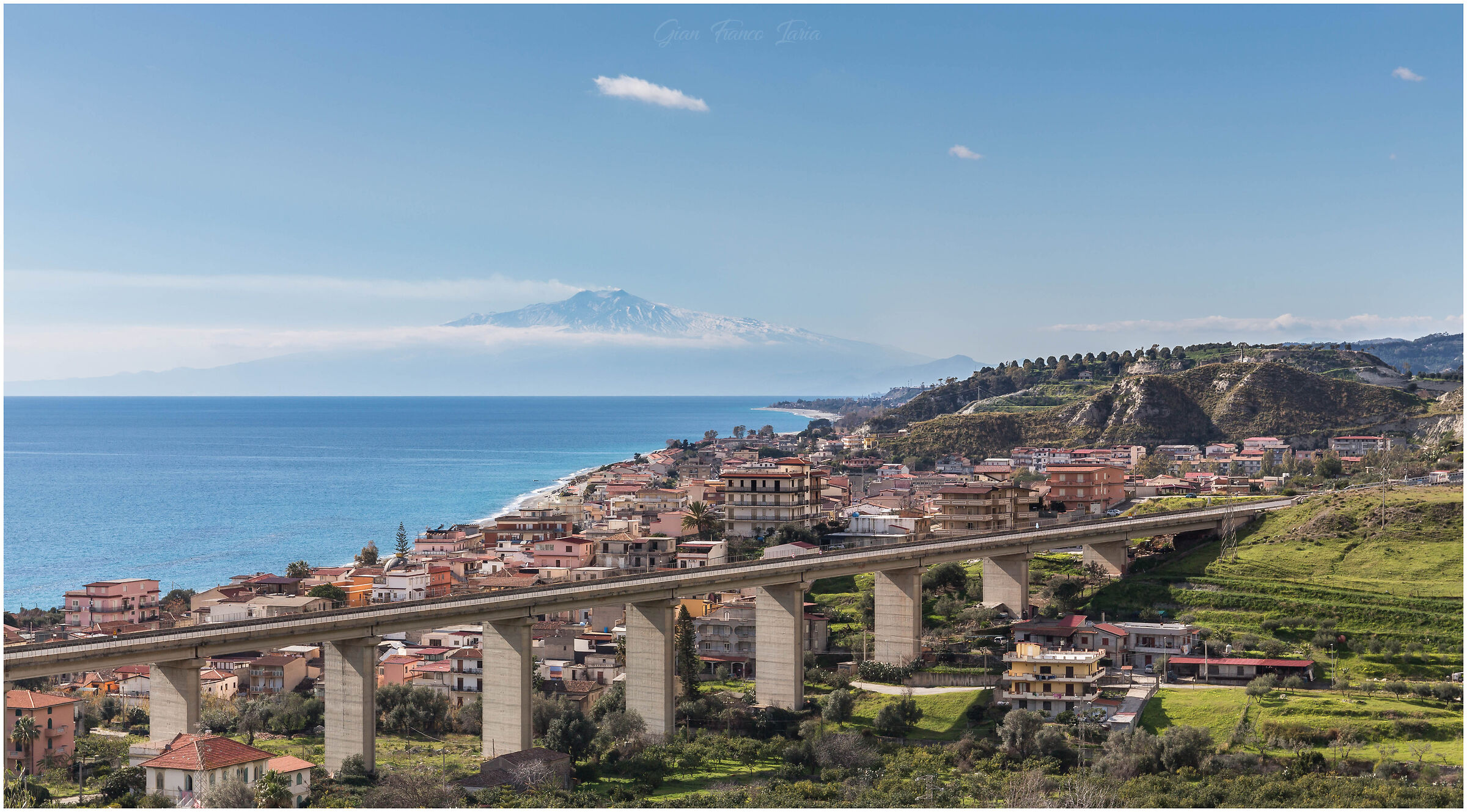 Bova Marina (R.C) and In the background Mount Etna