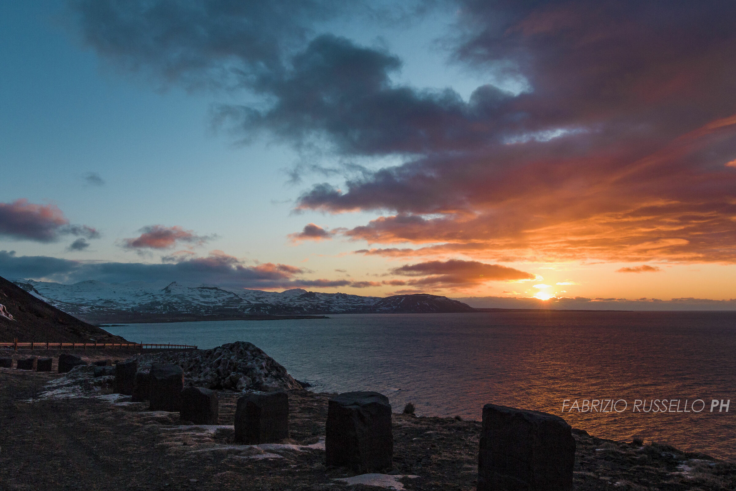 Tramonto su Diamond Beach