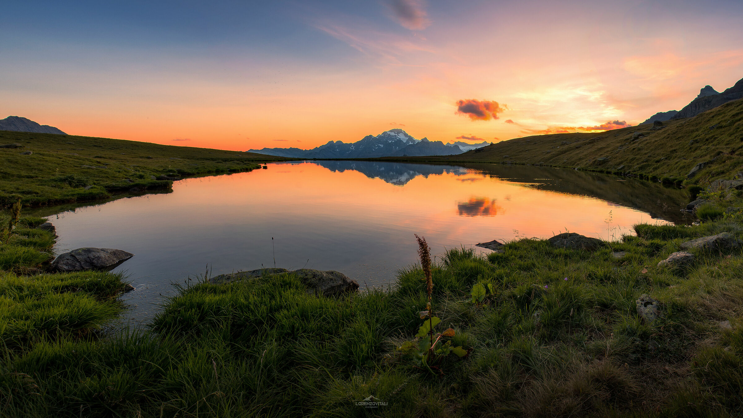 Tramonto ai laghetti di Campagneda