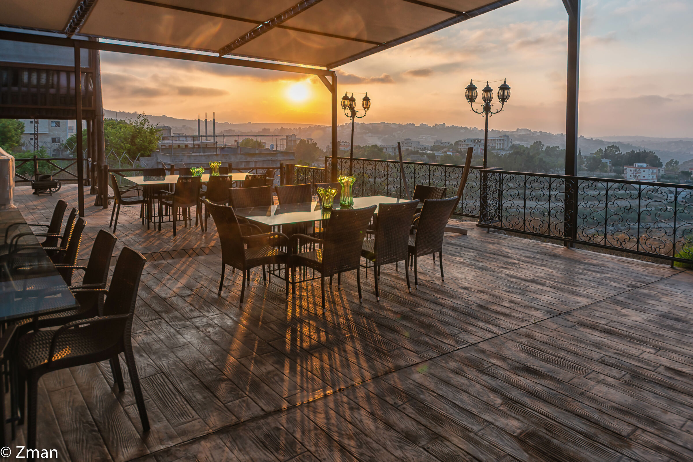 L'area del banchetto estivo