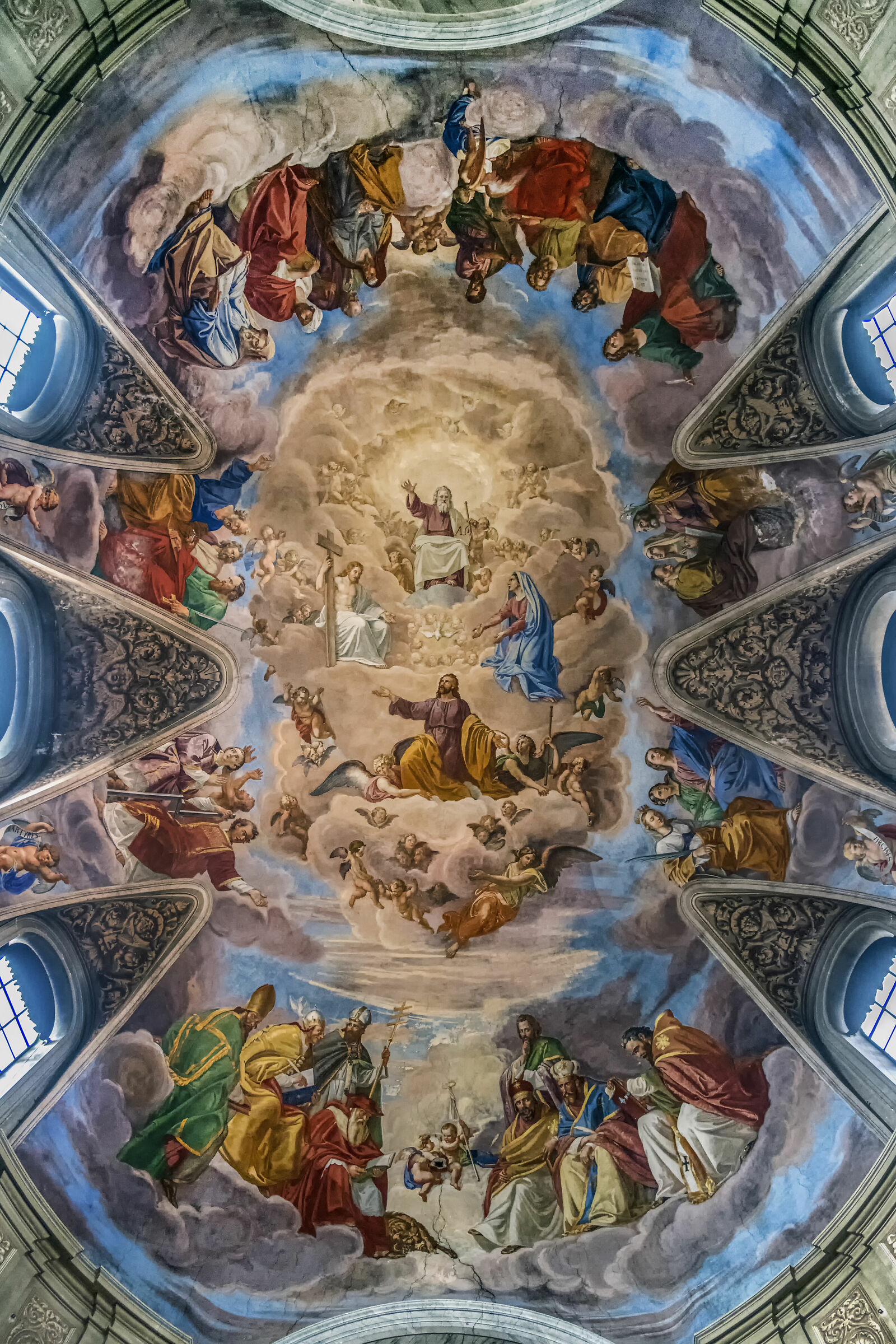 Chiesa di San Giacono in Augusta, il soffitto