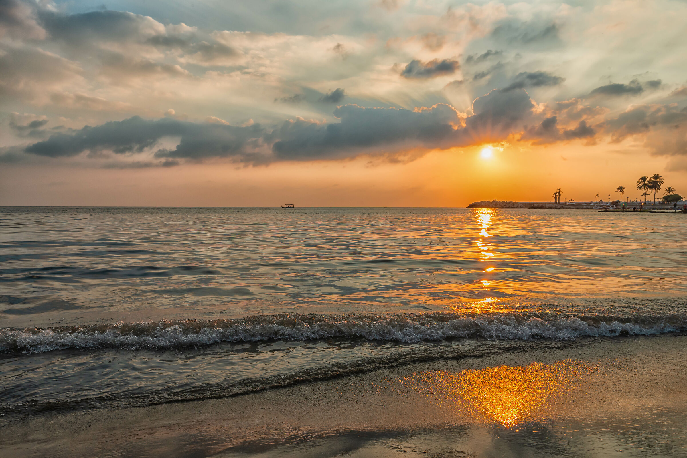 Tramonto a White Sands Beach