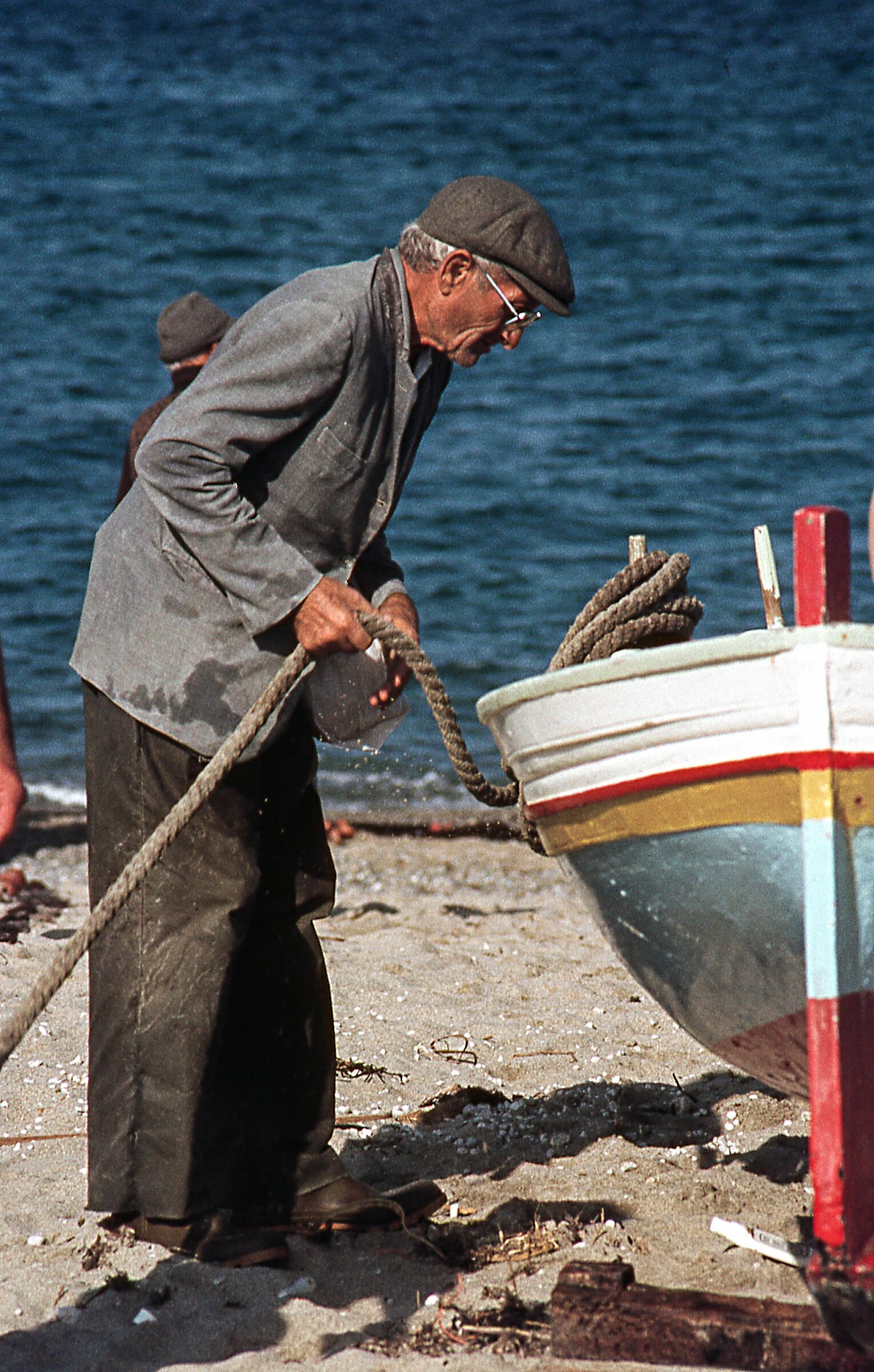 Un anziano pescatore