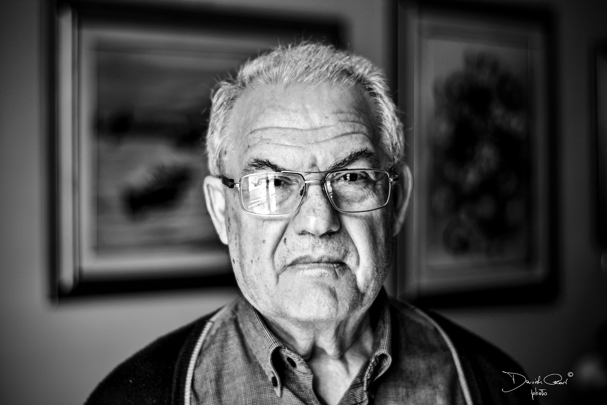 black and white portrait