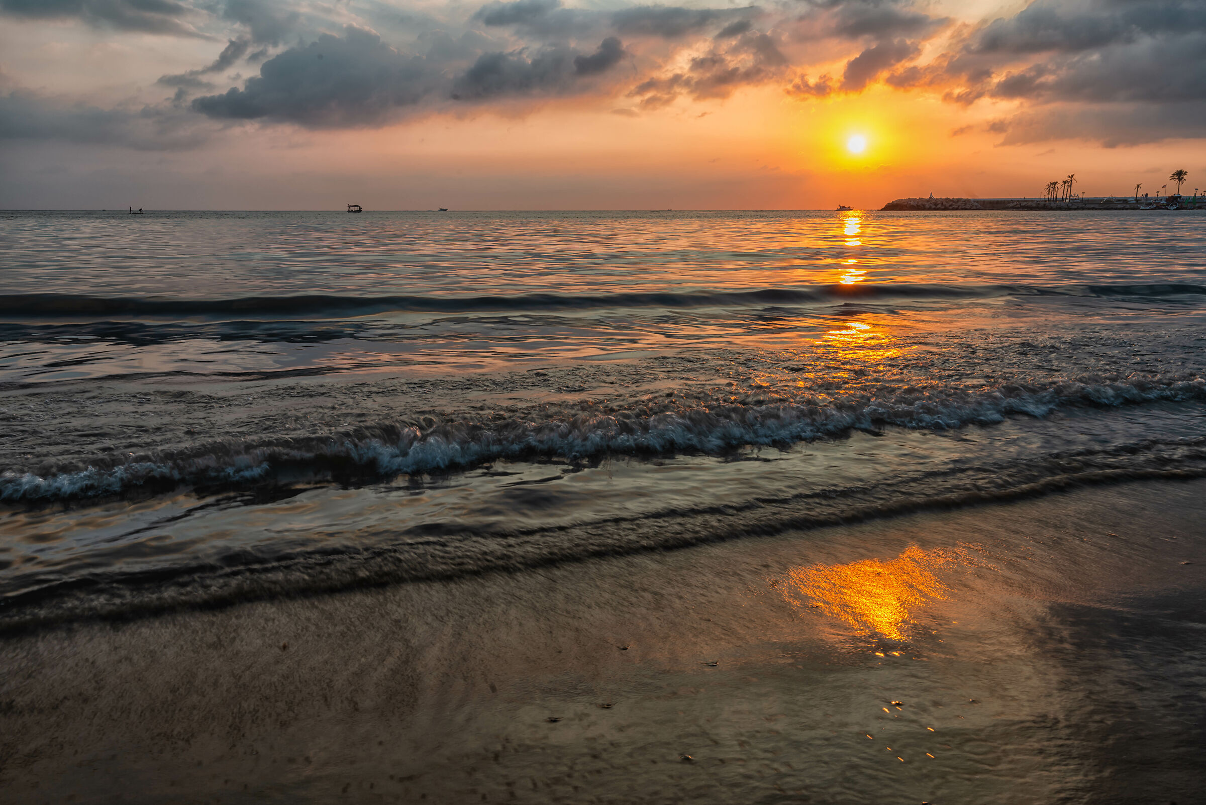 Tramonto a White Sands Beach