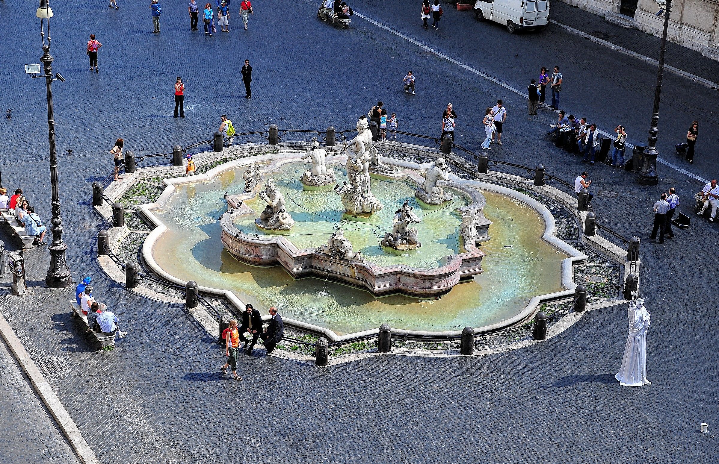 Rome One of the fountains of Piazza Navona