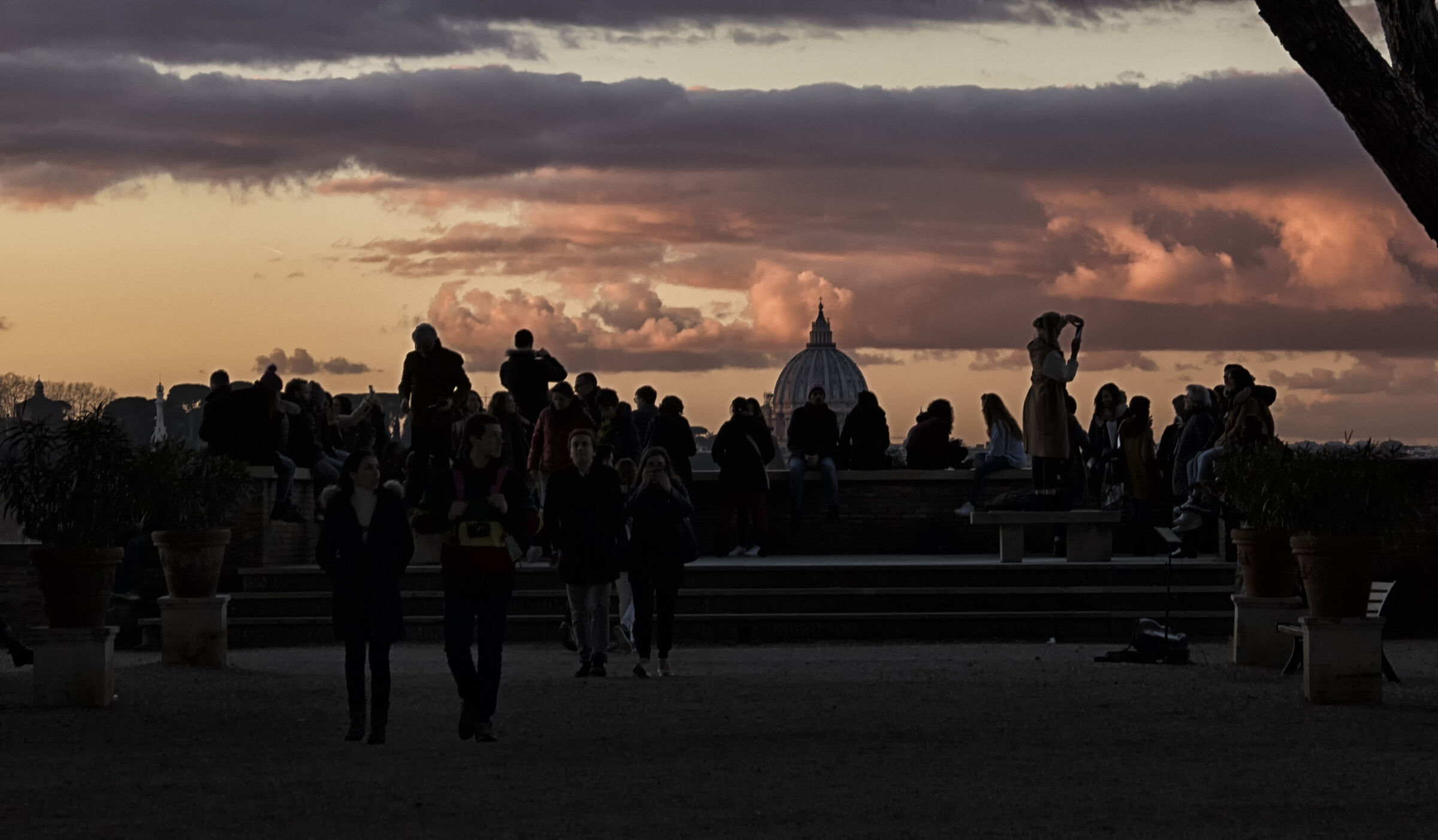 Tramonto al giardino degli aranci