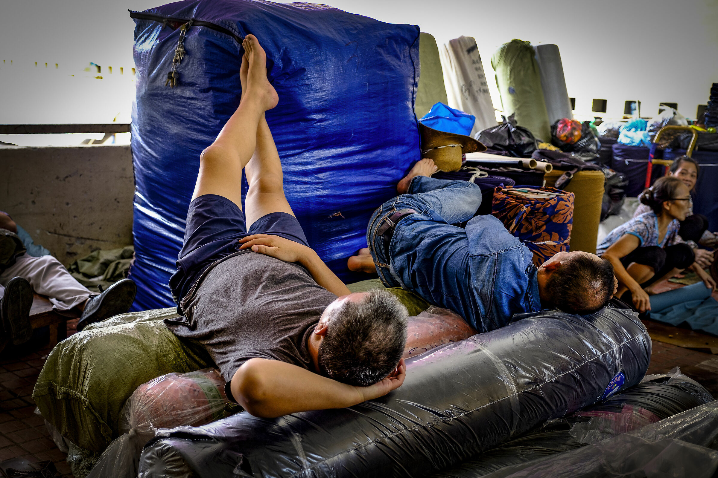 al mercato momento di pausa