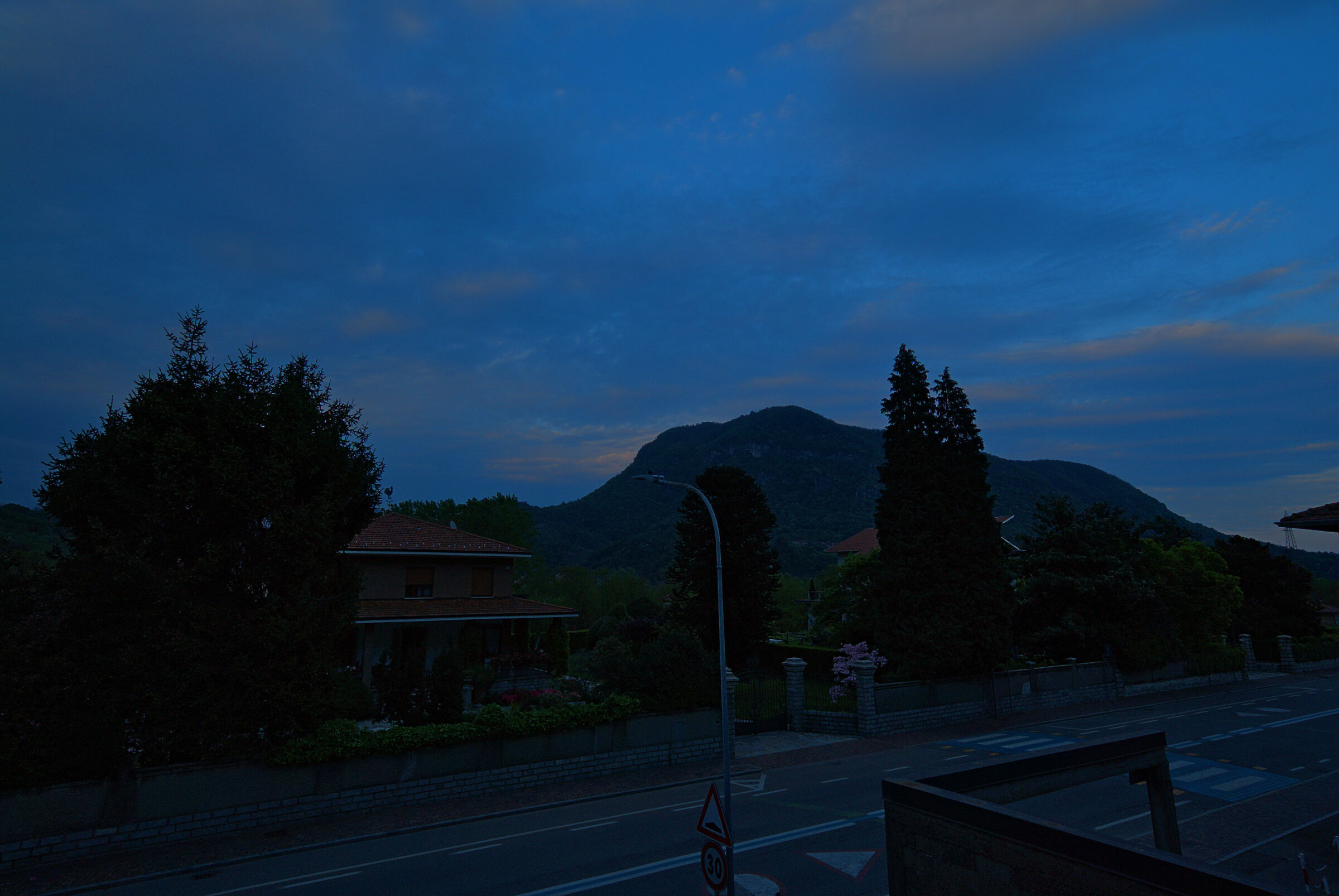 Tramonto sul Monte Fenera