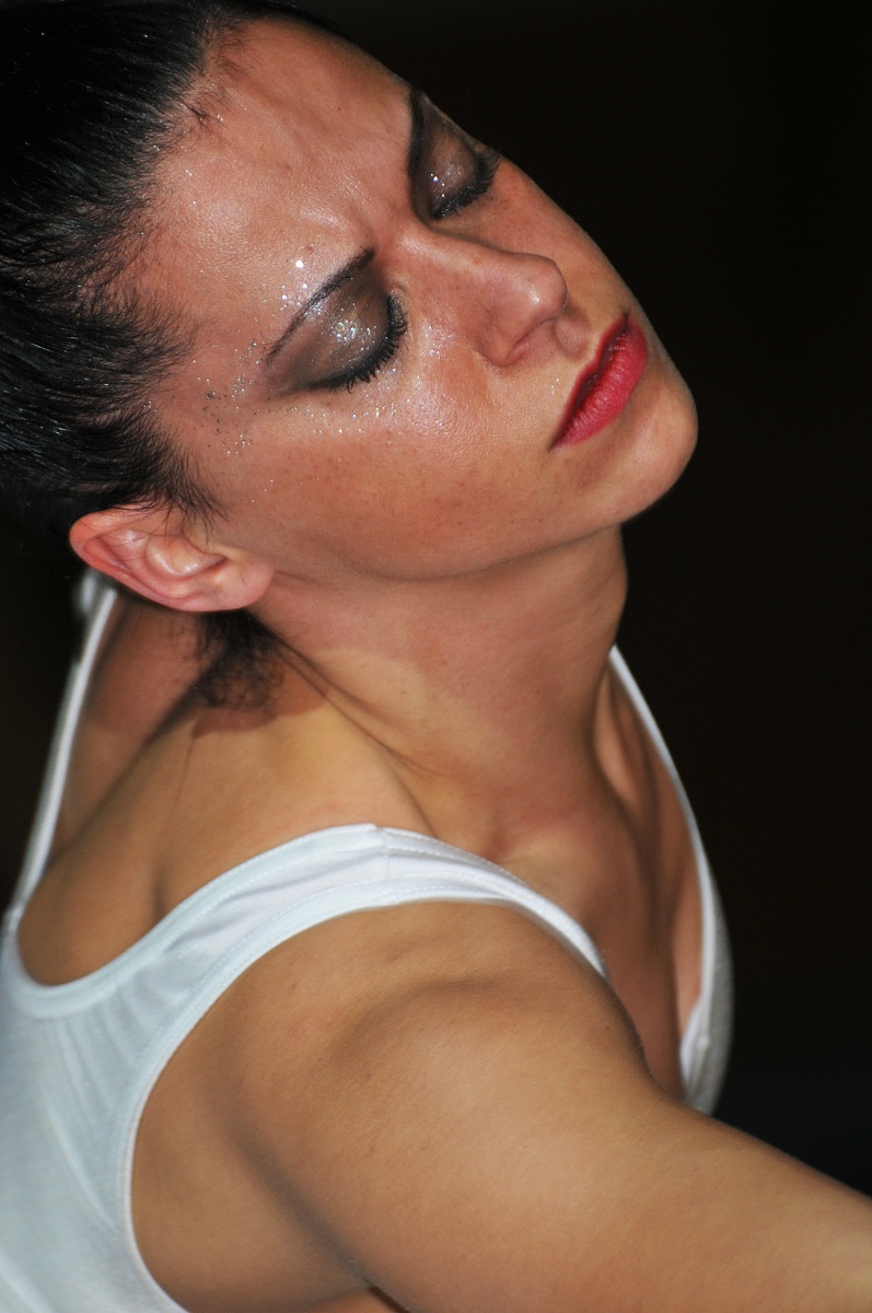 Dancing intensely ...