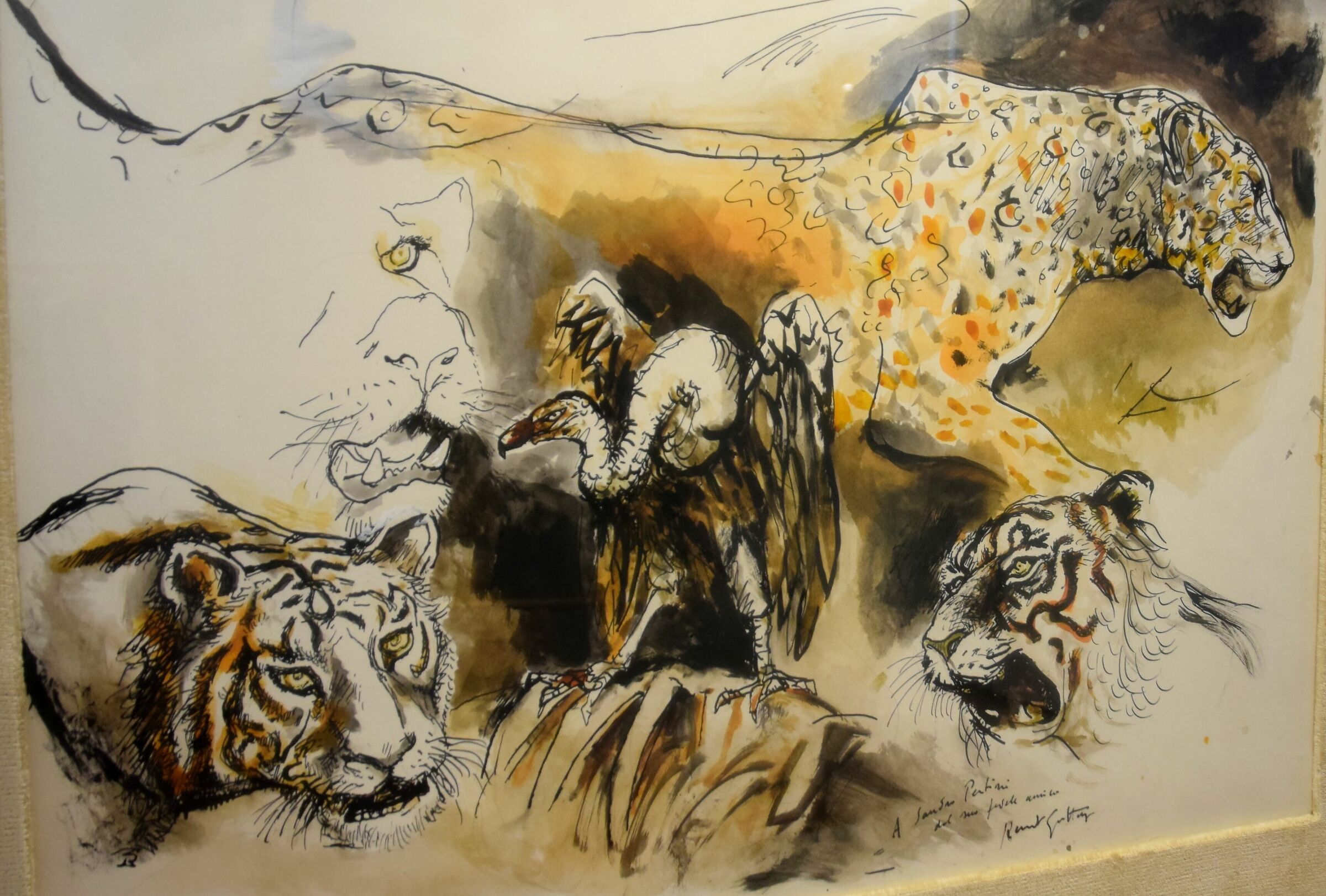 Museo Pertini - Renato Guttuso "Tigri e Avvoltoio"