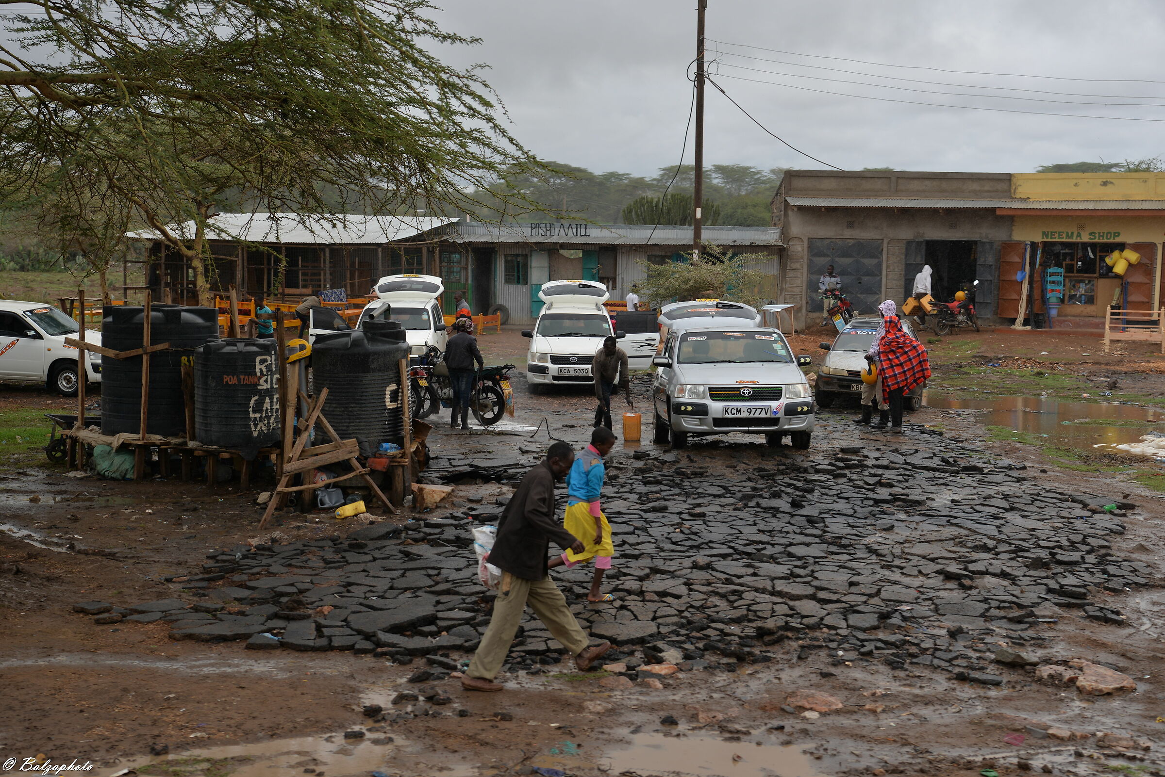 Modern Carwash in a village in Kenya