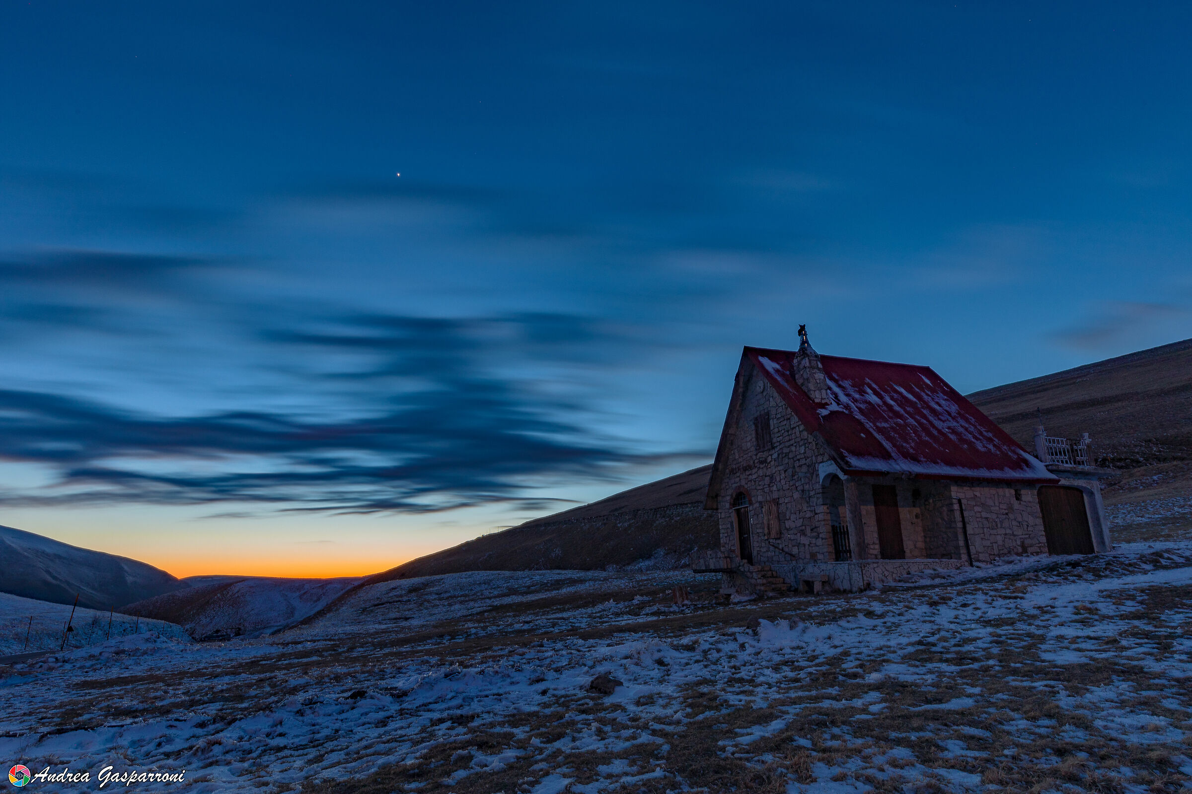The famous cottage at the Valico della Maddalena-Sassotetto