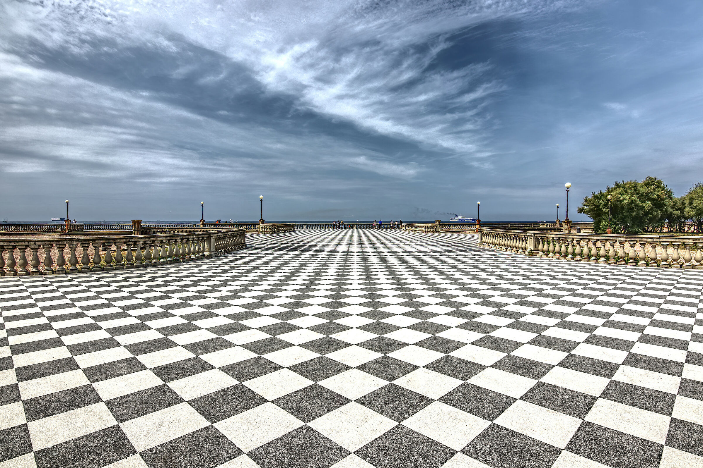 Mascagni Terrace in Livorno