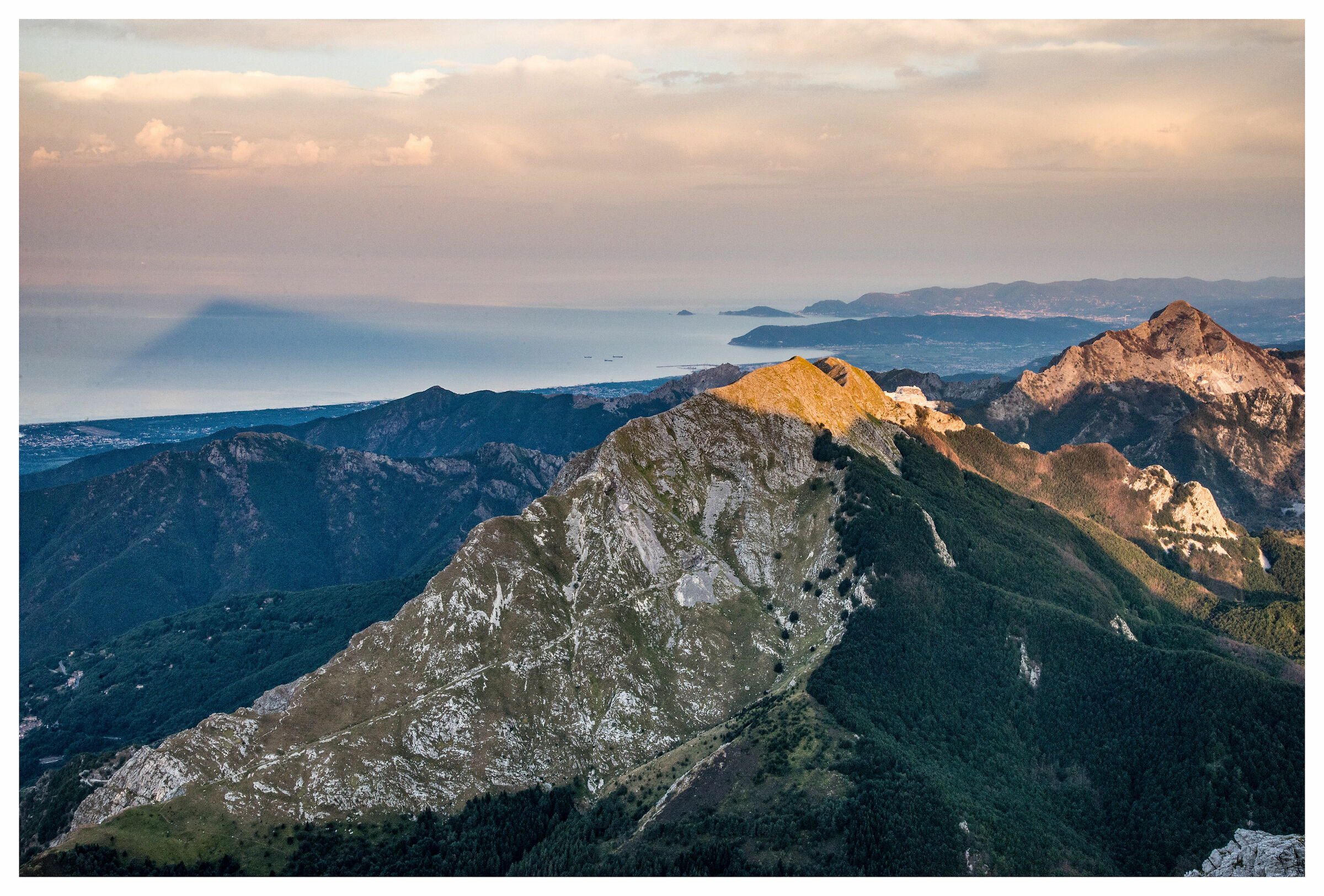 the shadow of the Pania