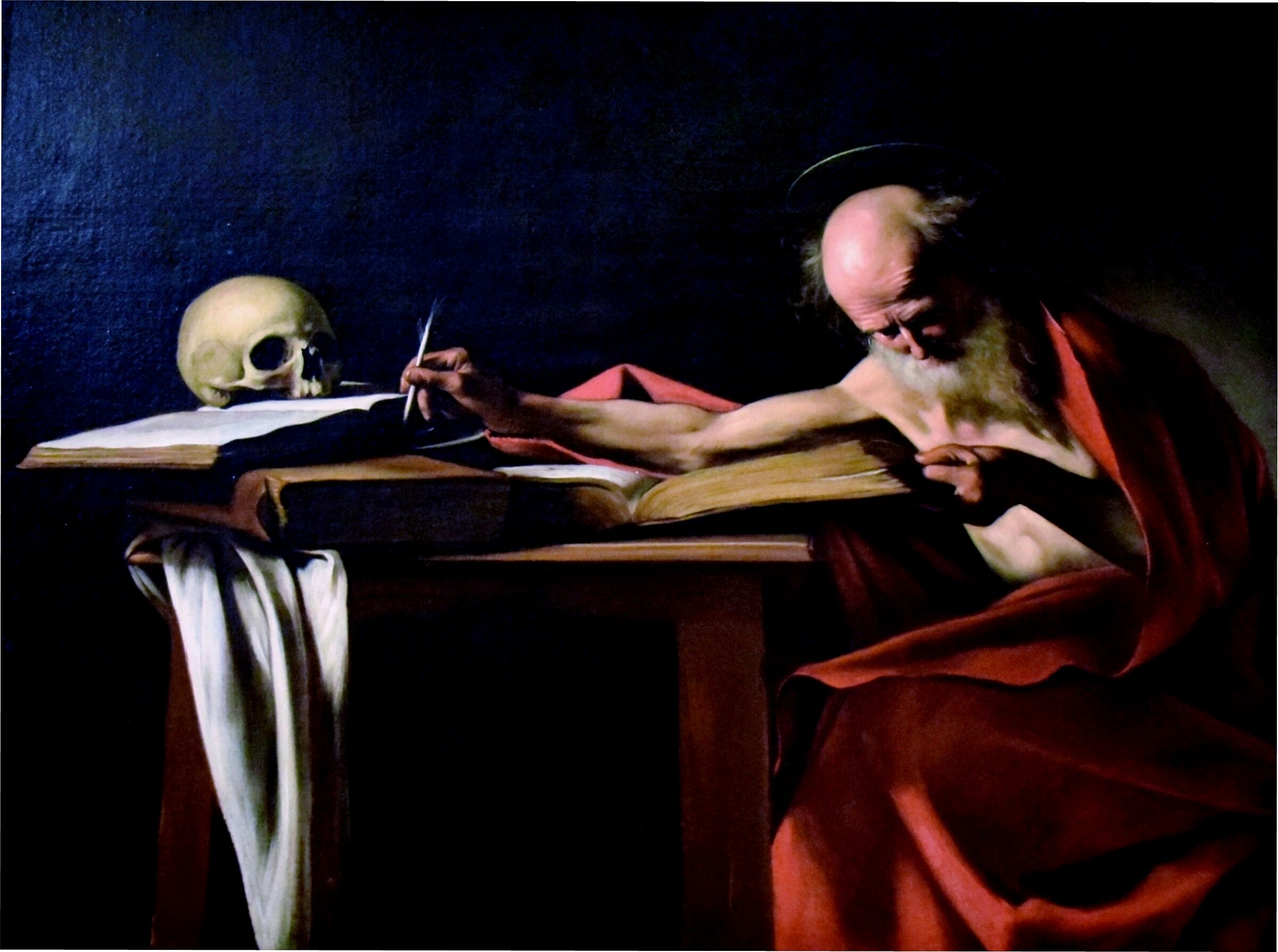 Galleria Borghese - Caravaggio "San Gerolamo"